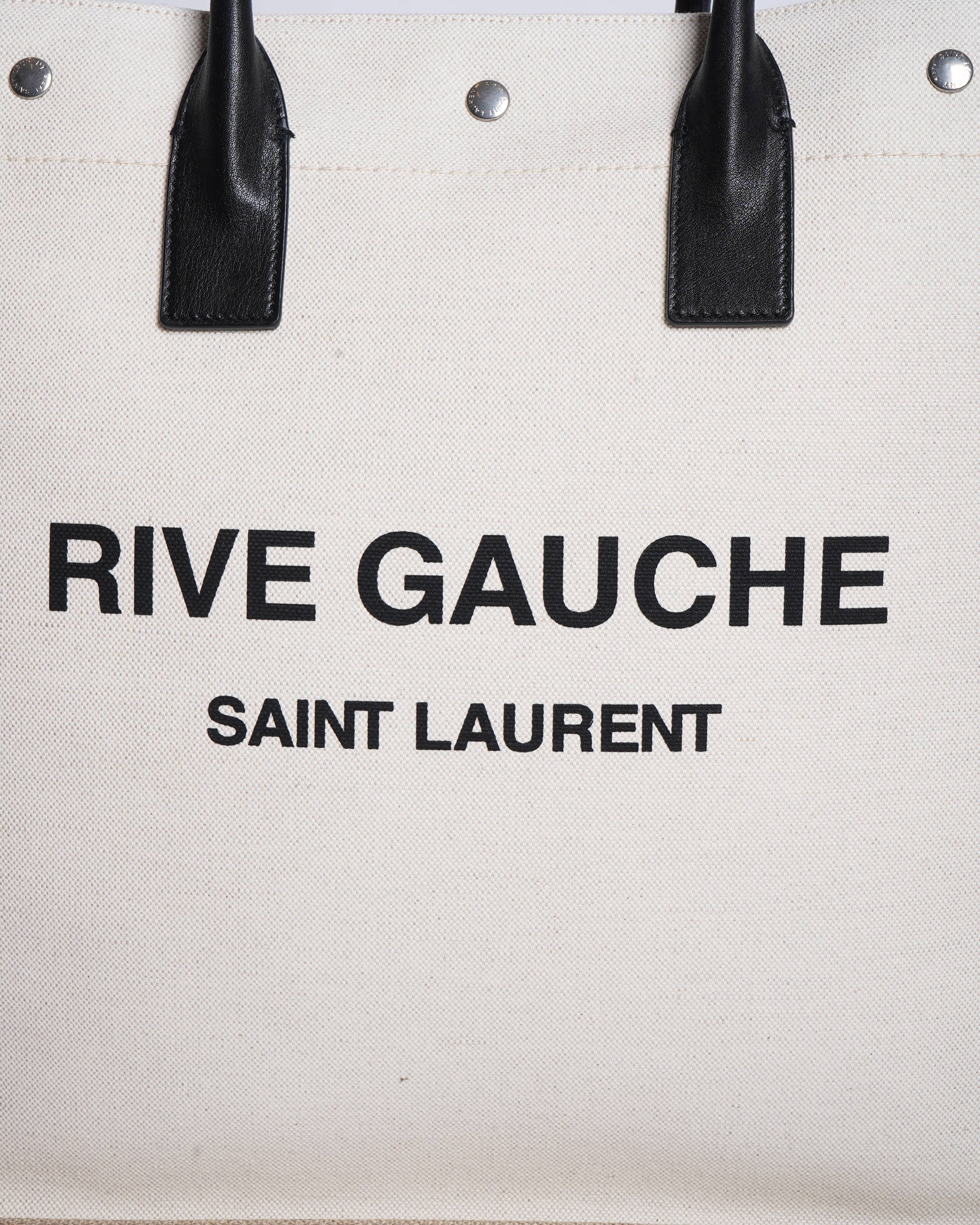 Saint Laurent New Saint Laurent White Rive Gauche Tote