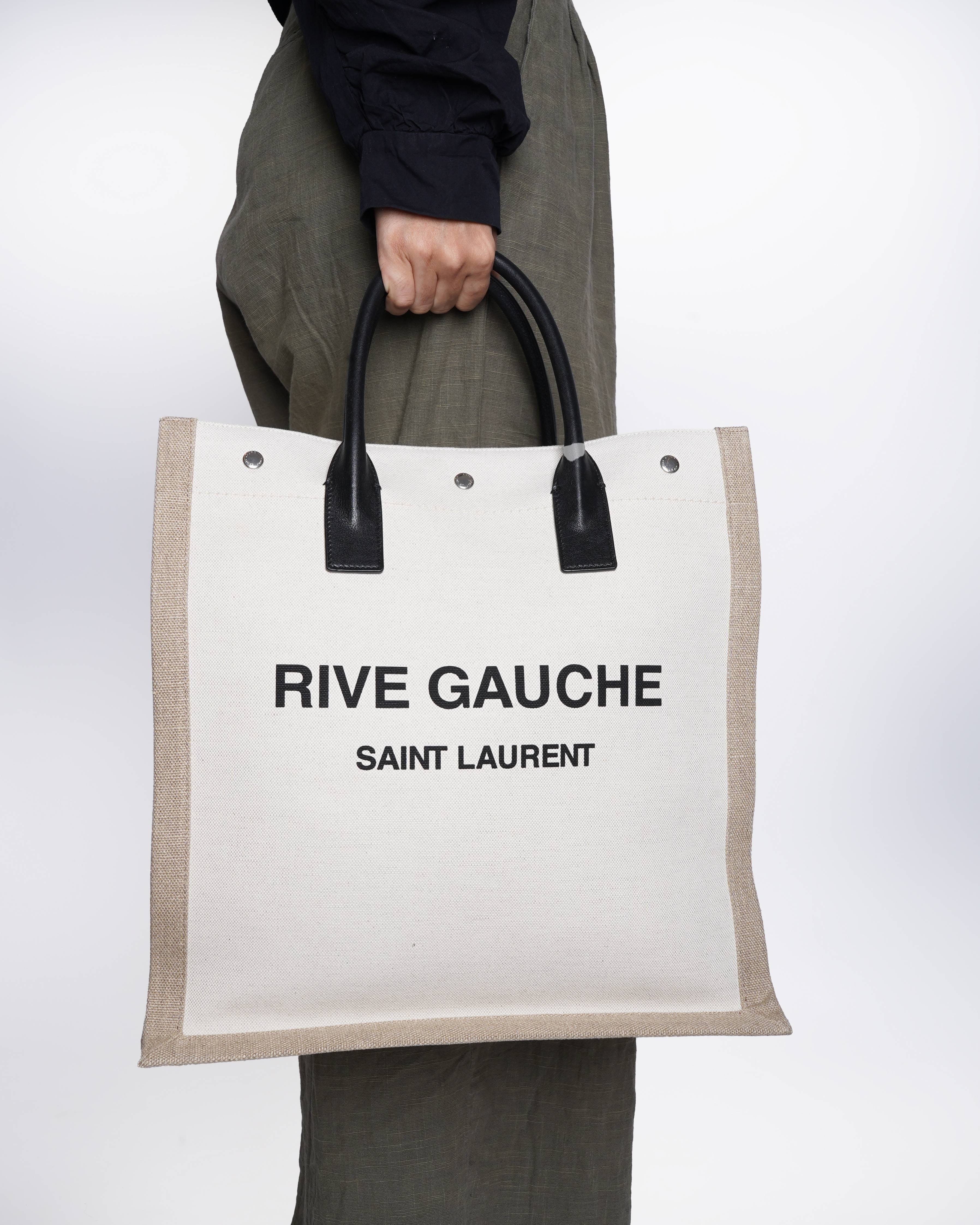 Saint Laurent New Saint Laurent White Rive Gauche Tote