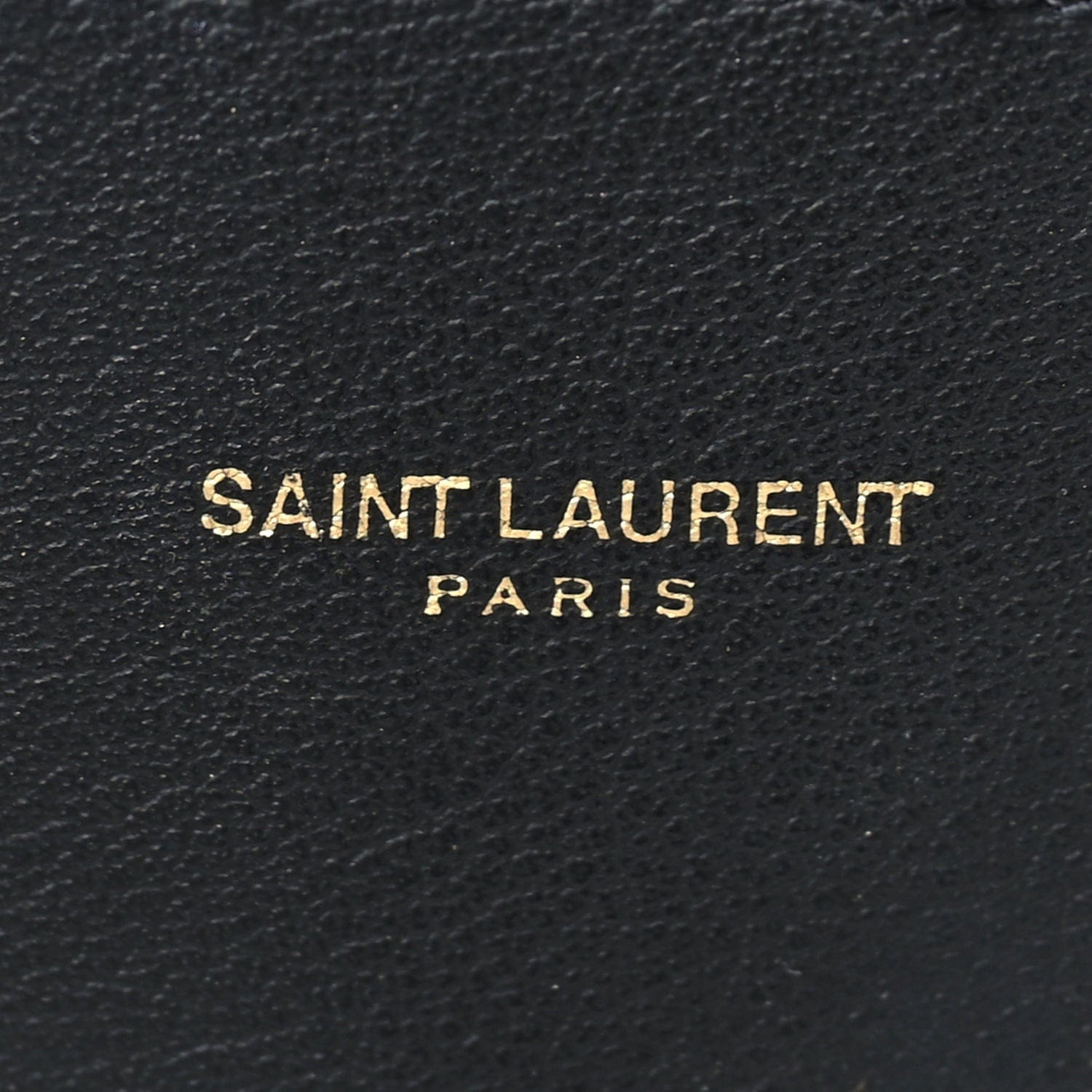 Saint Laurent Calfskin Large Leopard Print Shopping Tote Black