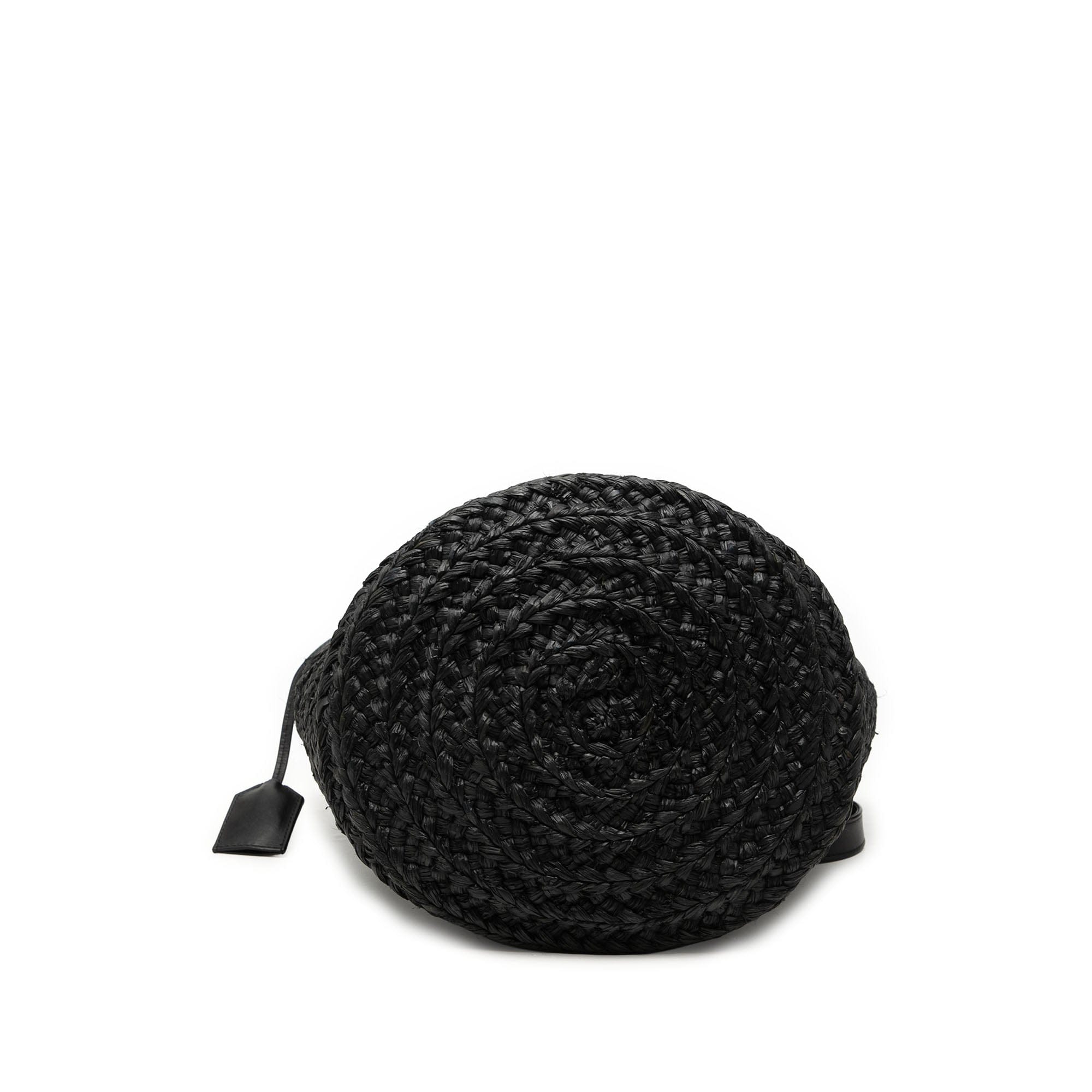Saint Laurent Small Raffia Panier Tote
