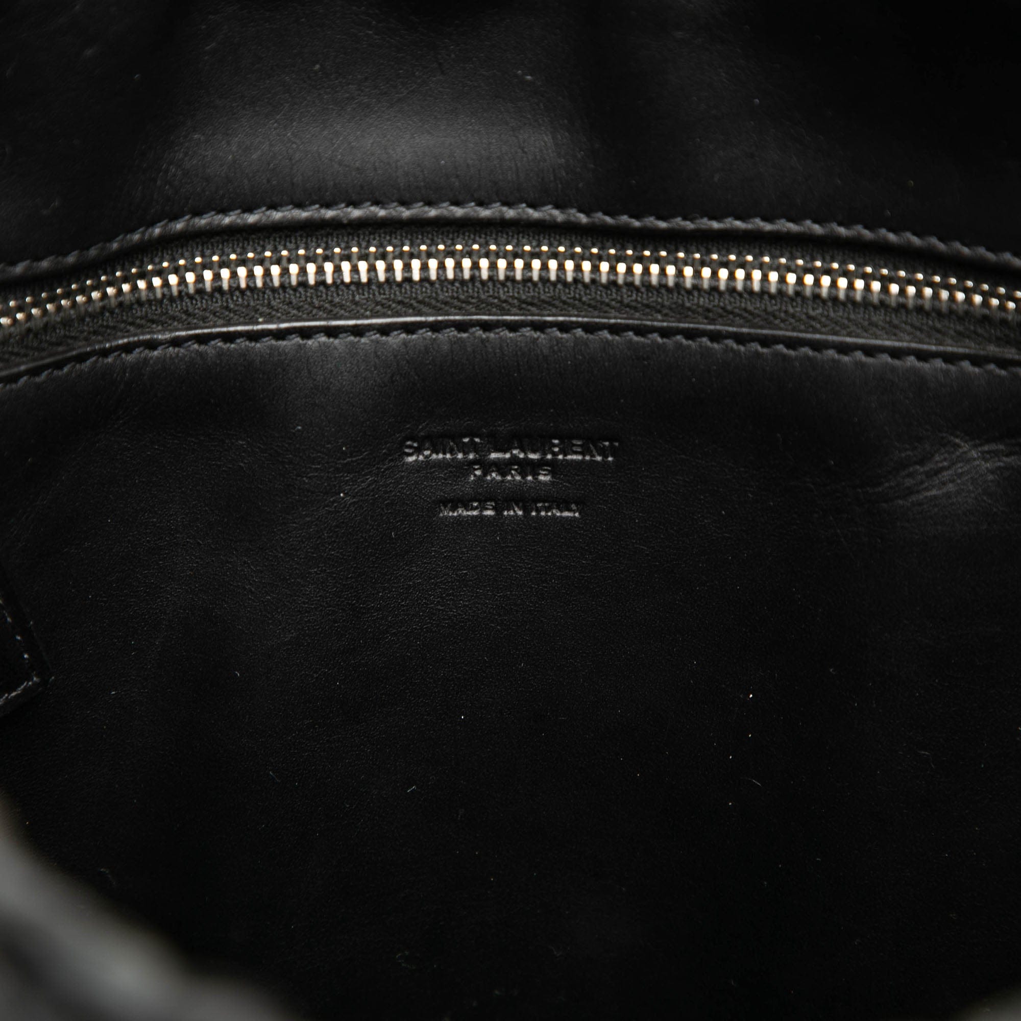 Saint Laurent Small Raffia Panier Tote