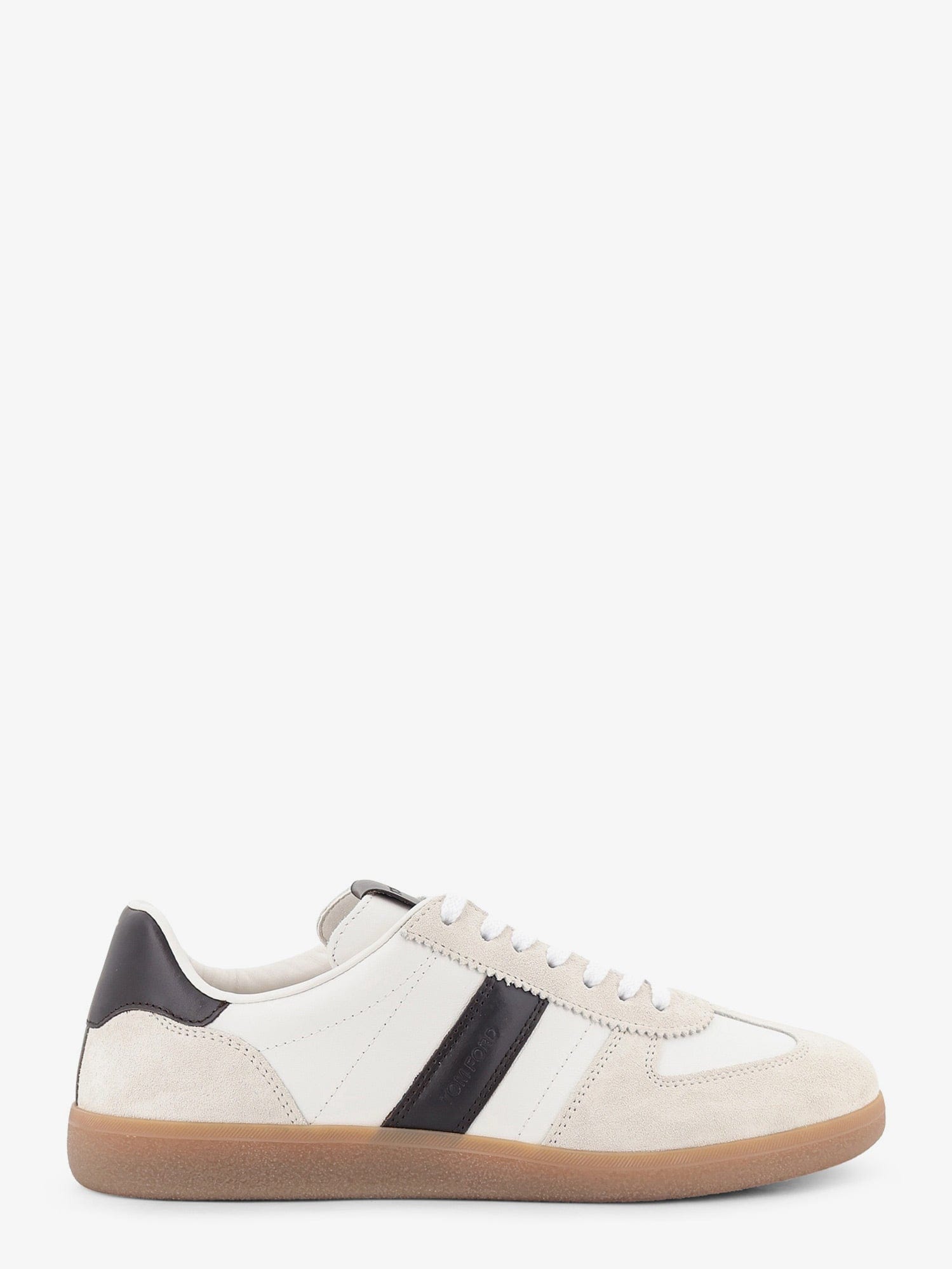 TOM FORD Archer suede and leather low - top sneakers