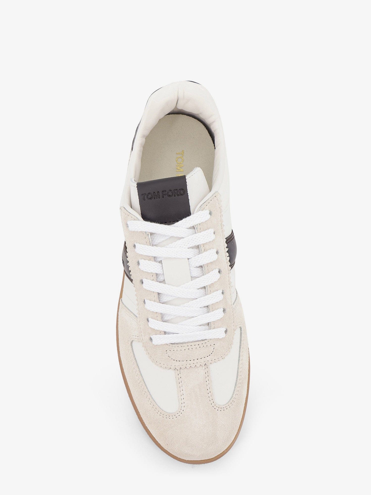 TOM FORD Archer suede and leather low - top sneakers