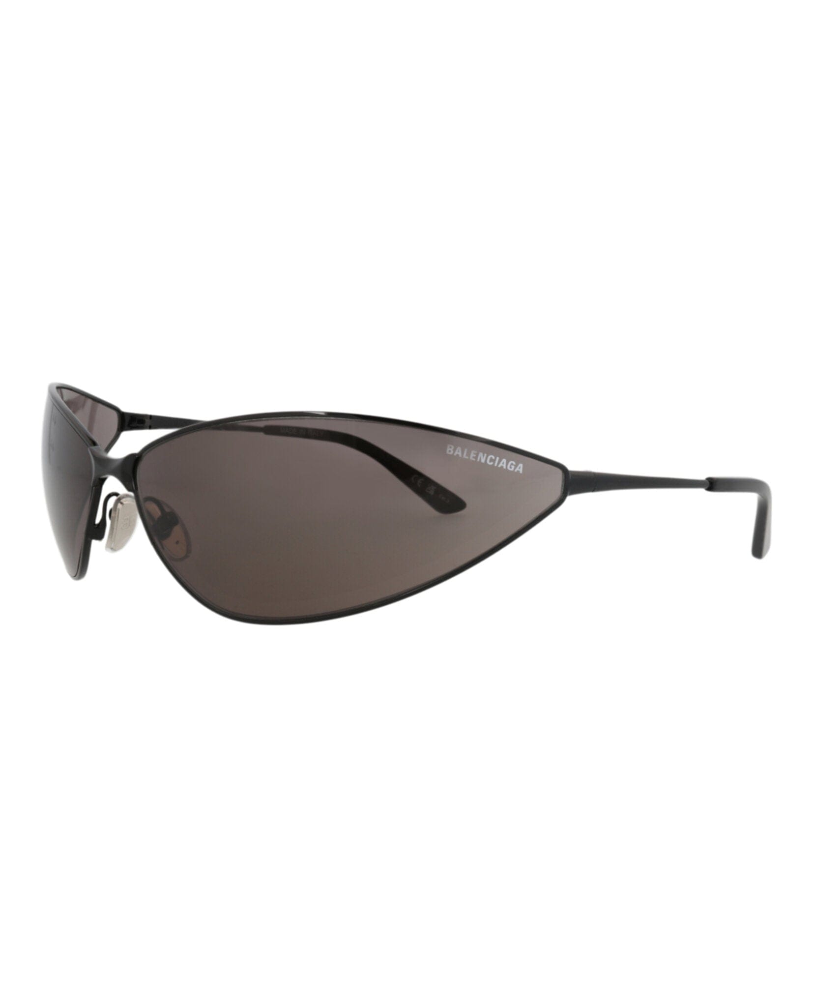 Balenciaga Unisex Shield/Wrap Black Black Grey Fashion Designer Eyewear