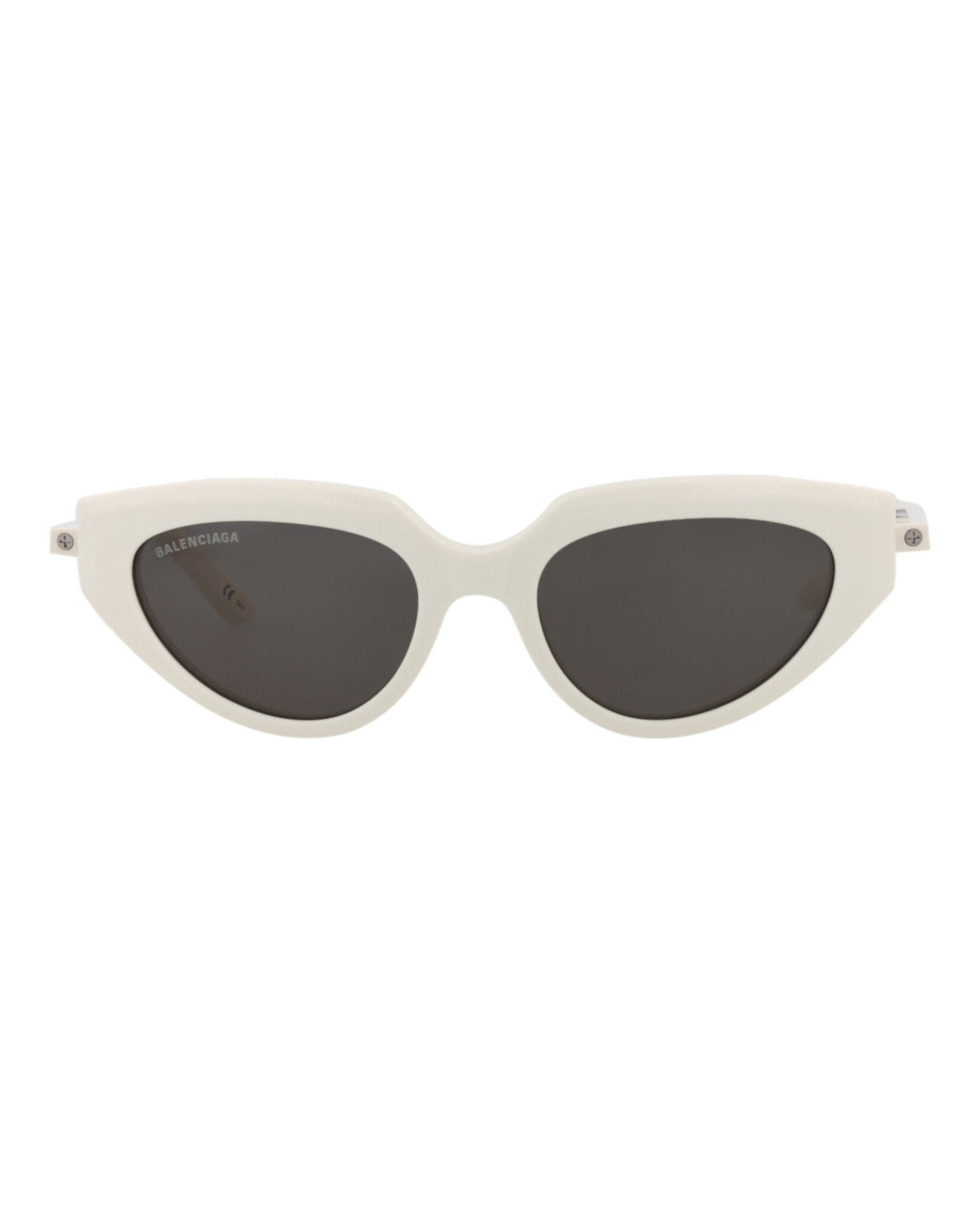Balenciaga Womens Cat Eye Ivory Ivory Grey Fashion Designer Eyewear