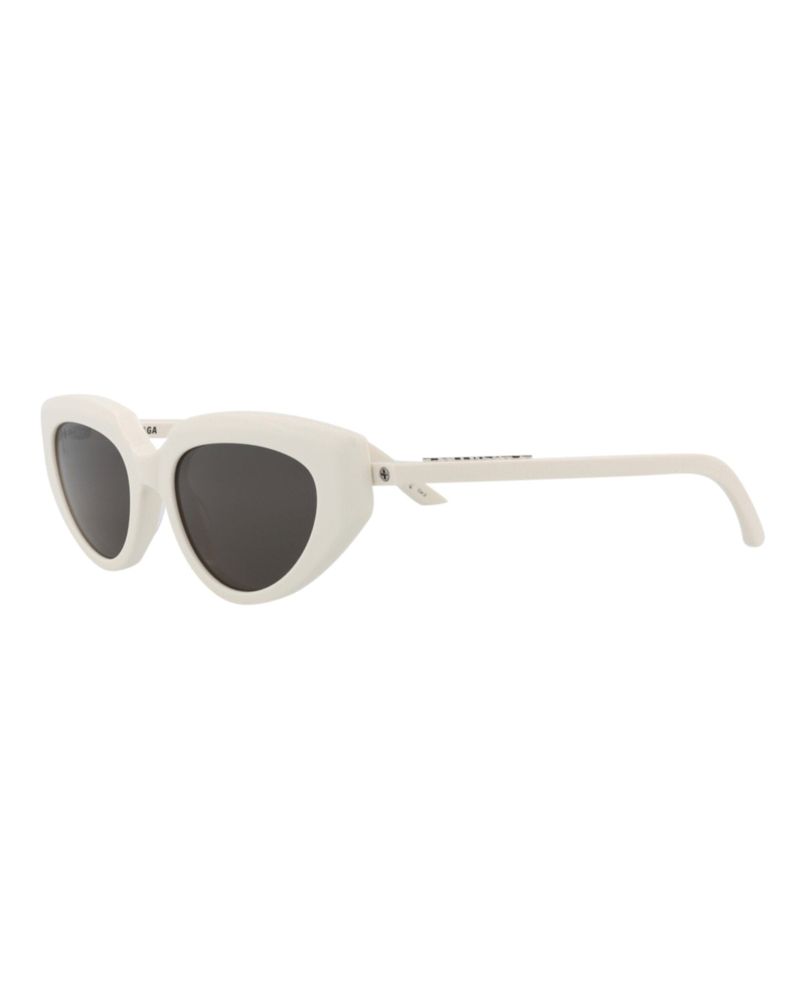 Balenciaga Womens Cat Eye Ivory Ivory Grey Fashion Designer Eyewear