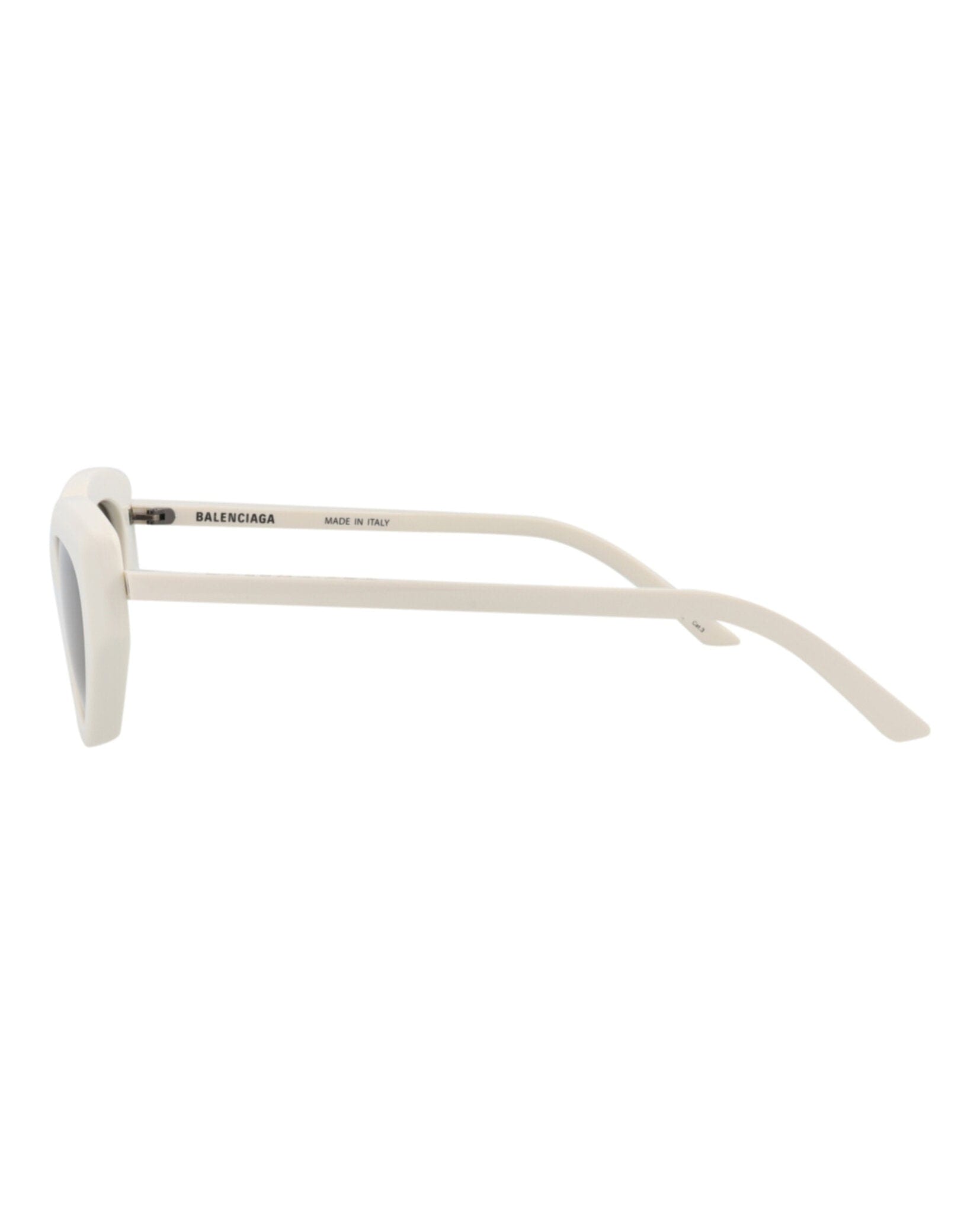 Balenciaga Womens Cat Eye Ivory Ivory Grey Fashion Designer Eyewear