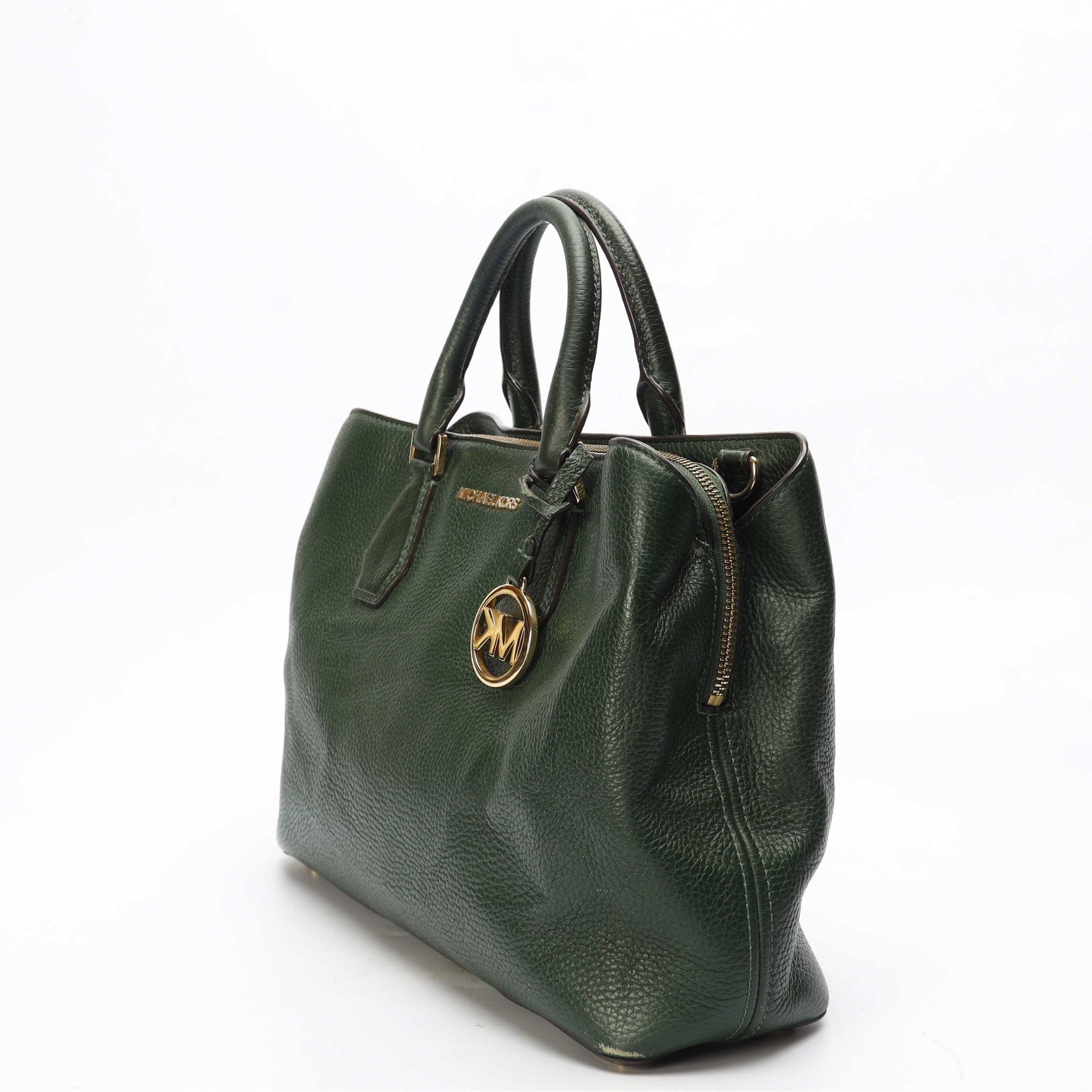 Michael Kors Camille Large Green Satchel