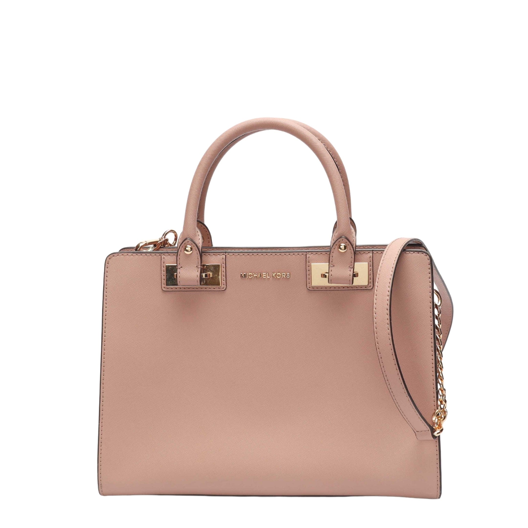 Michael Kors Quinn Pink Large Convertible Satchel