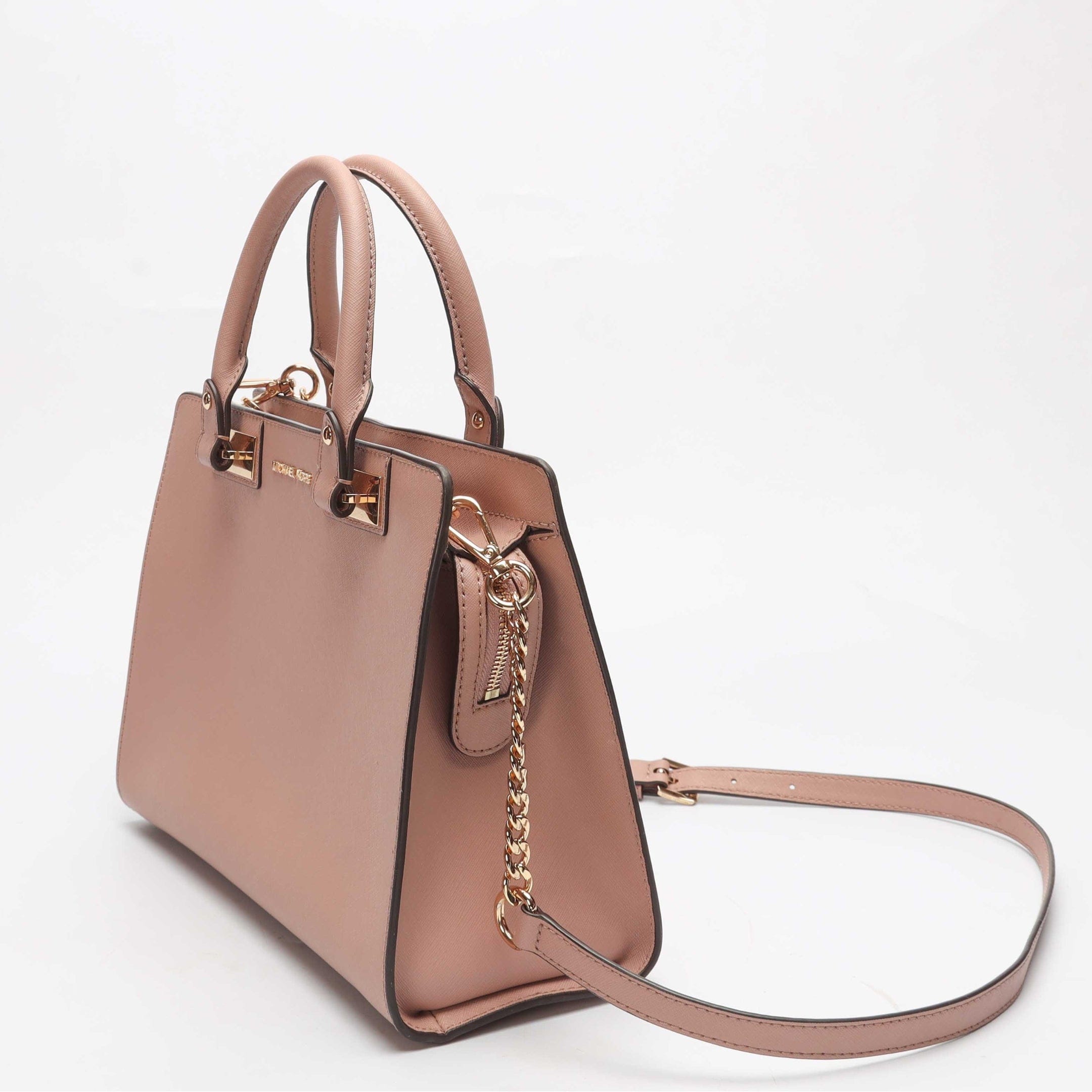 Michael Kors Quinn Pink Large Convertible Satchel