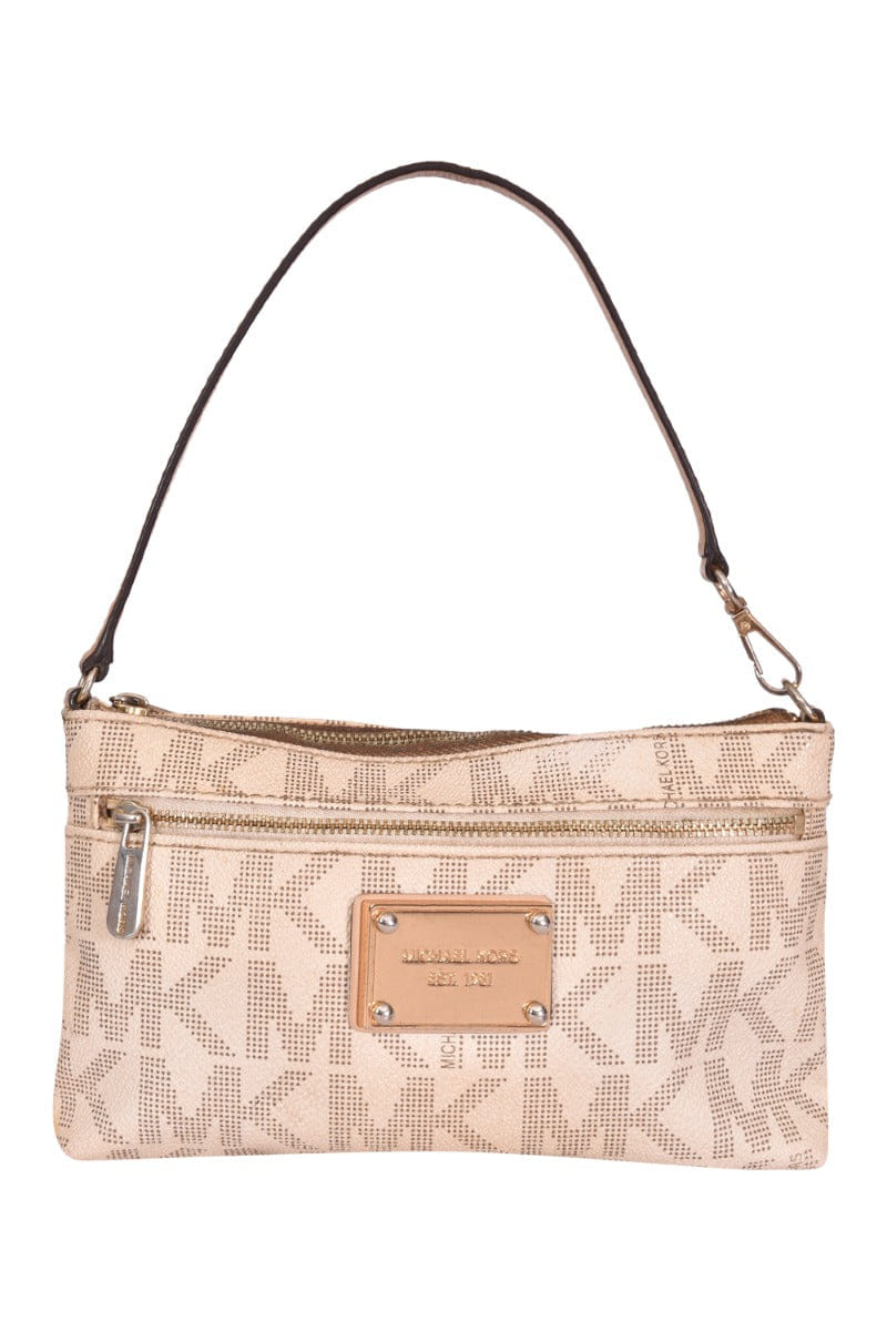 Michael Kors Monogram White Pochette Rt137 - 10