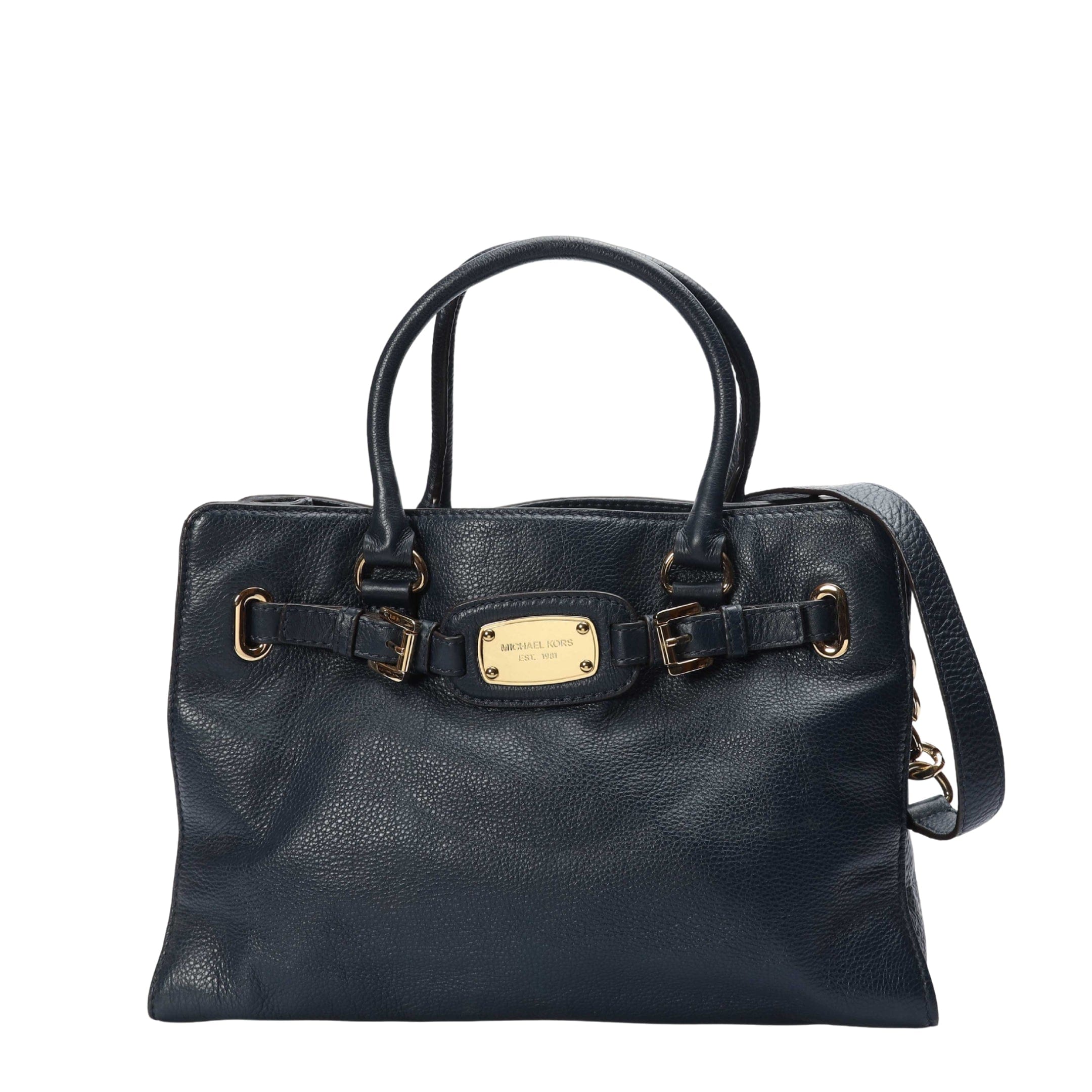Michael Kors Navy Hamilton Satchel