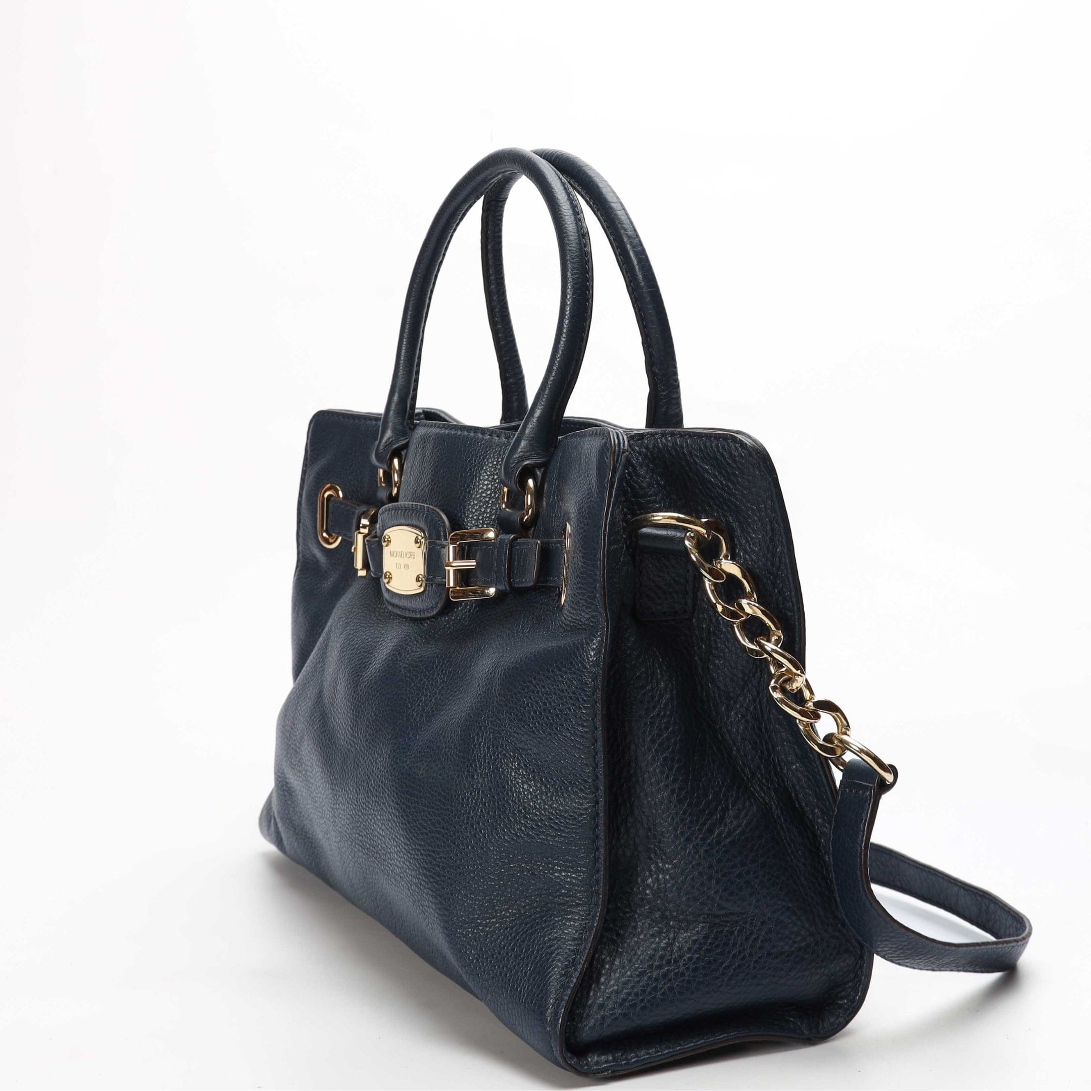 Michael Kors Navy Hamilton Satchel