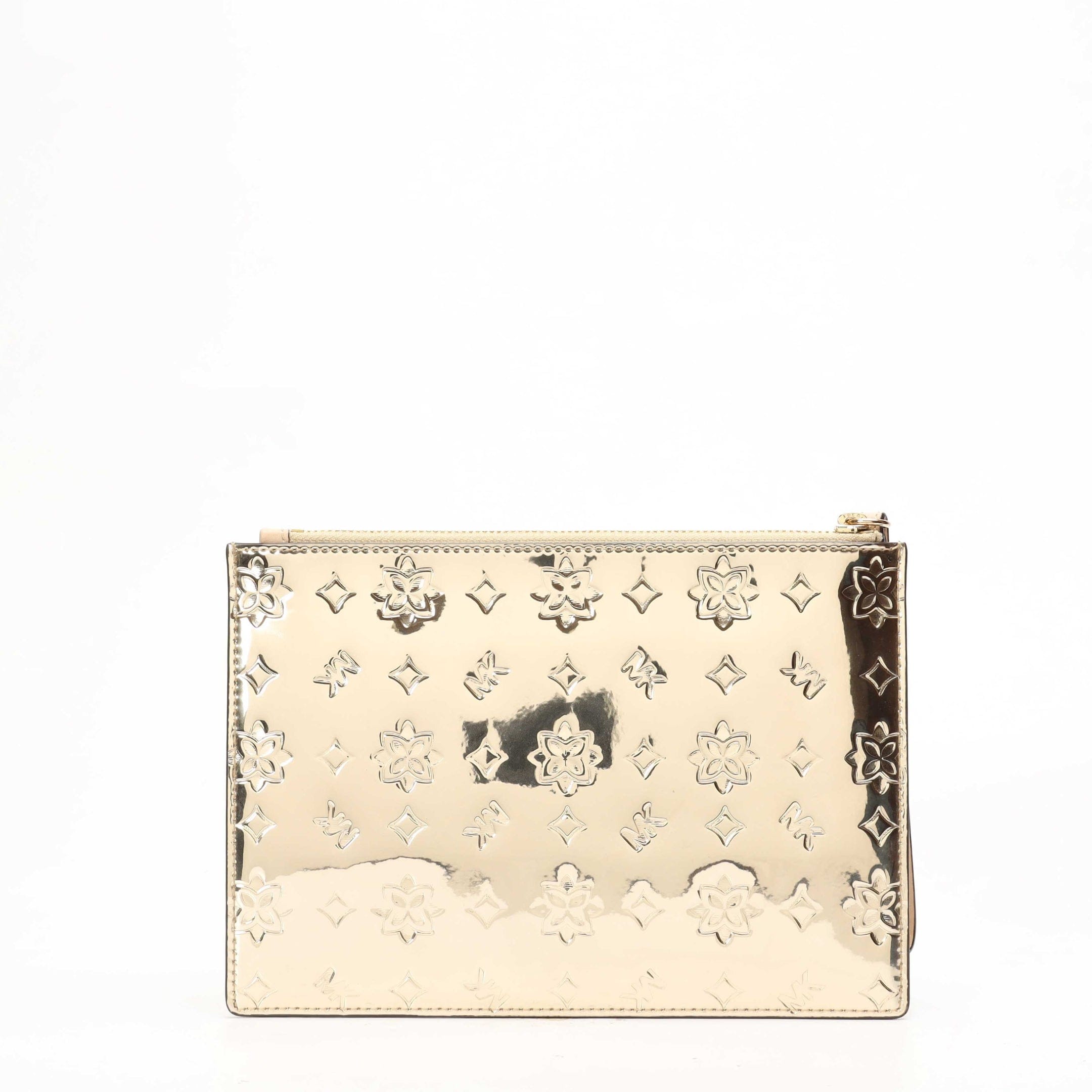 Michael Kors Metallic Gold Zip Wristlet