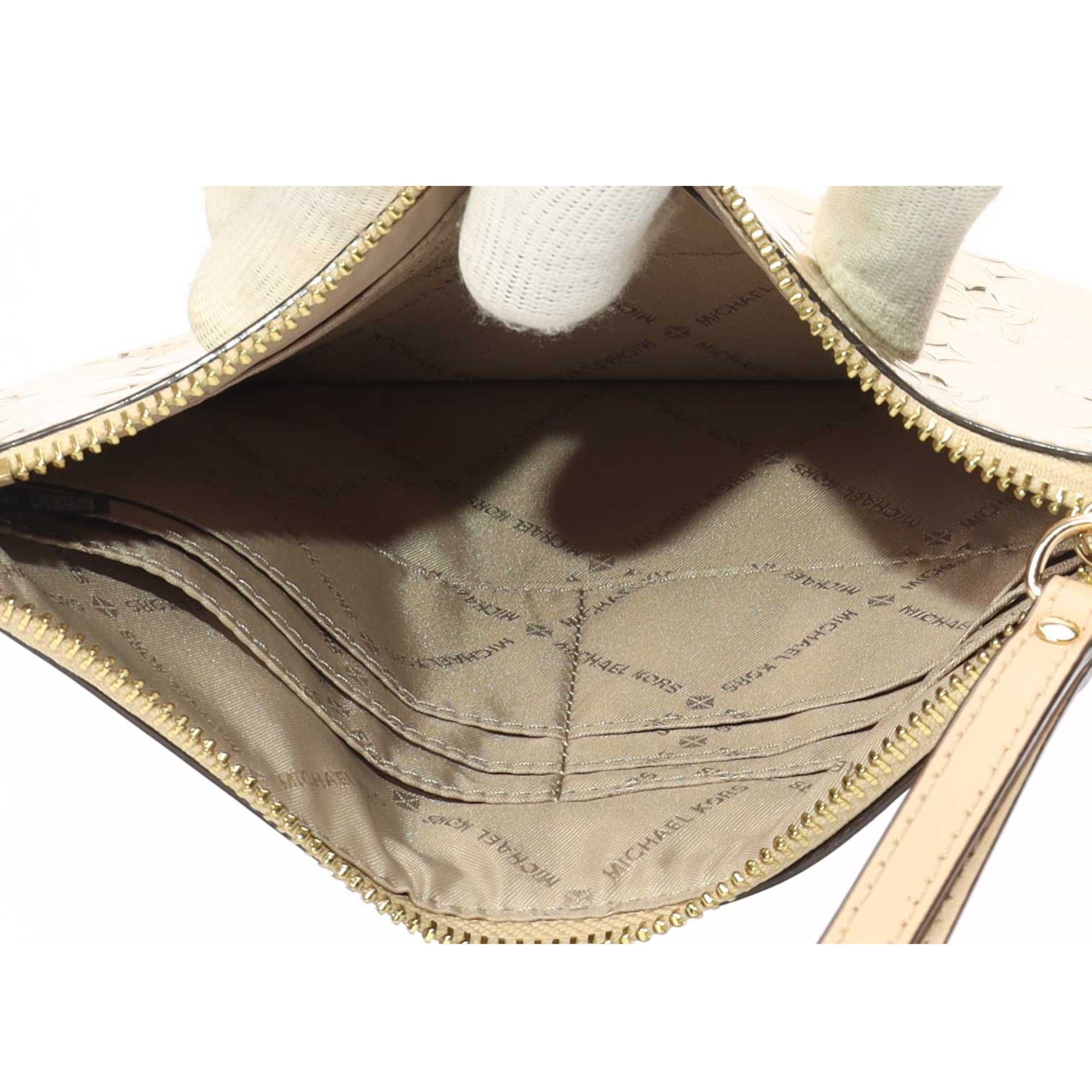 Michael Kors Metallic Gold Zip Wristlet