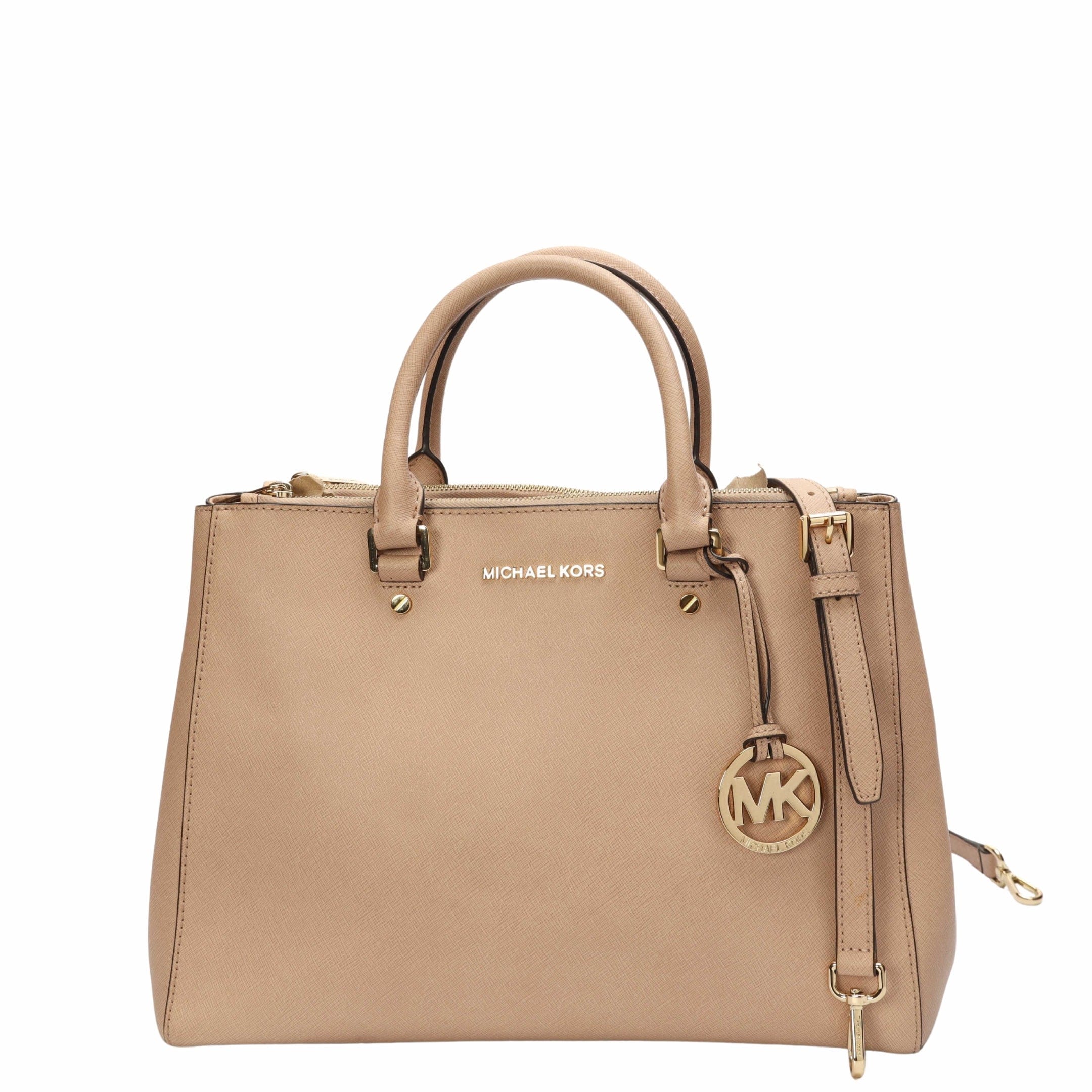 Michael Kors Beige Sutton Convertible Satchel