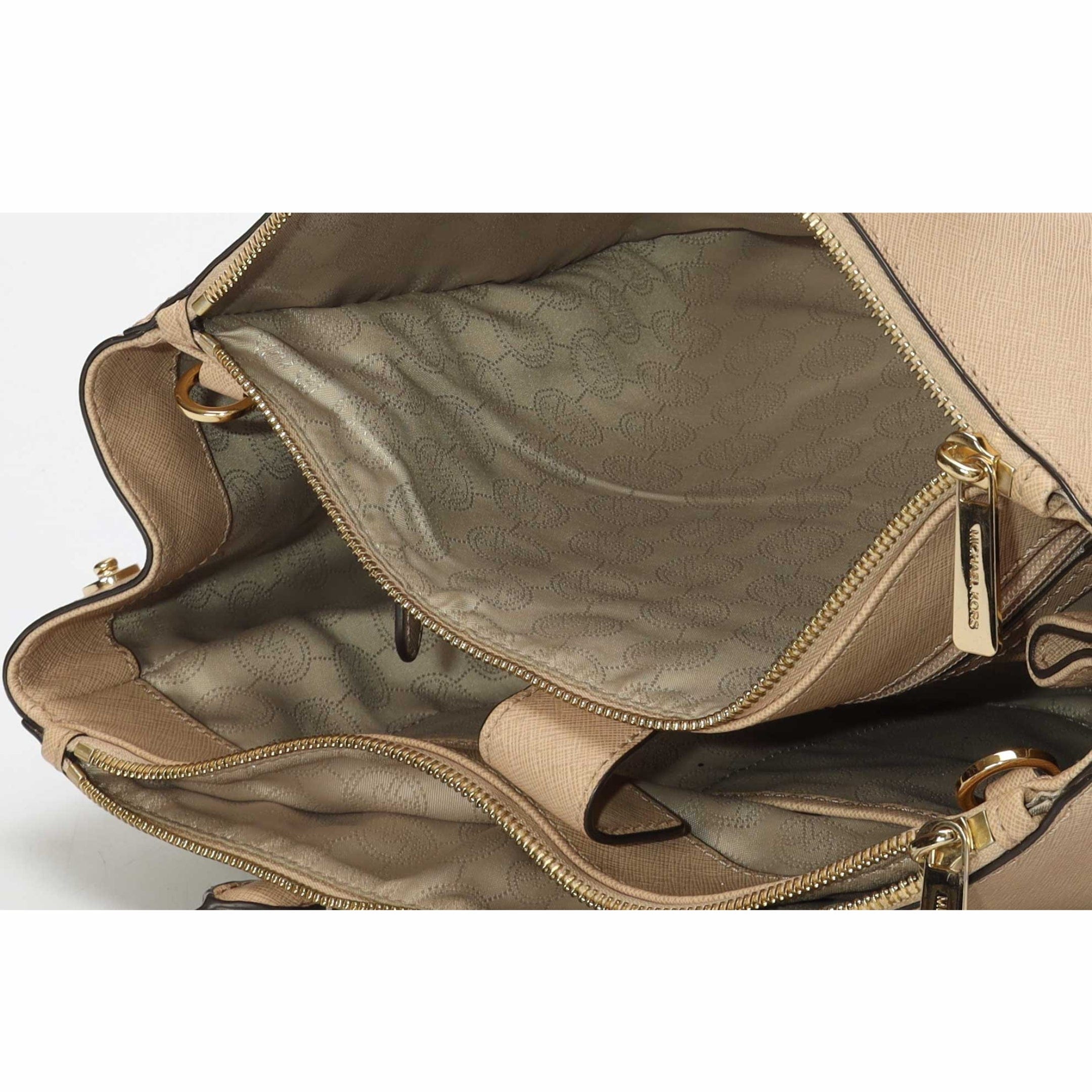 Michael Kors Beige Sutton Convertible Satchel