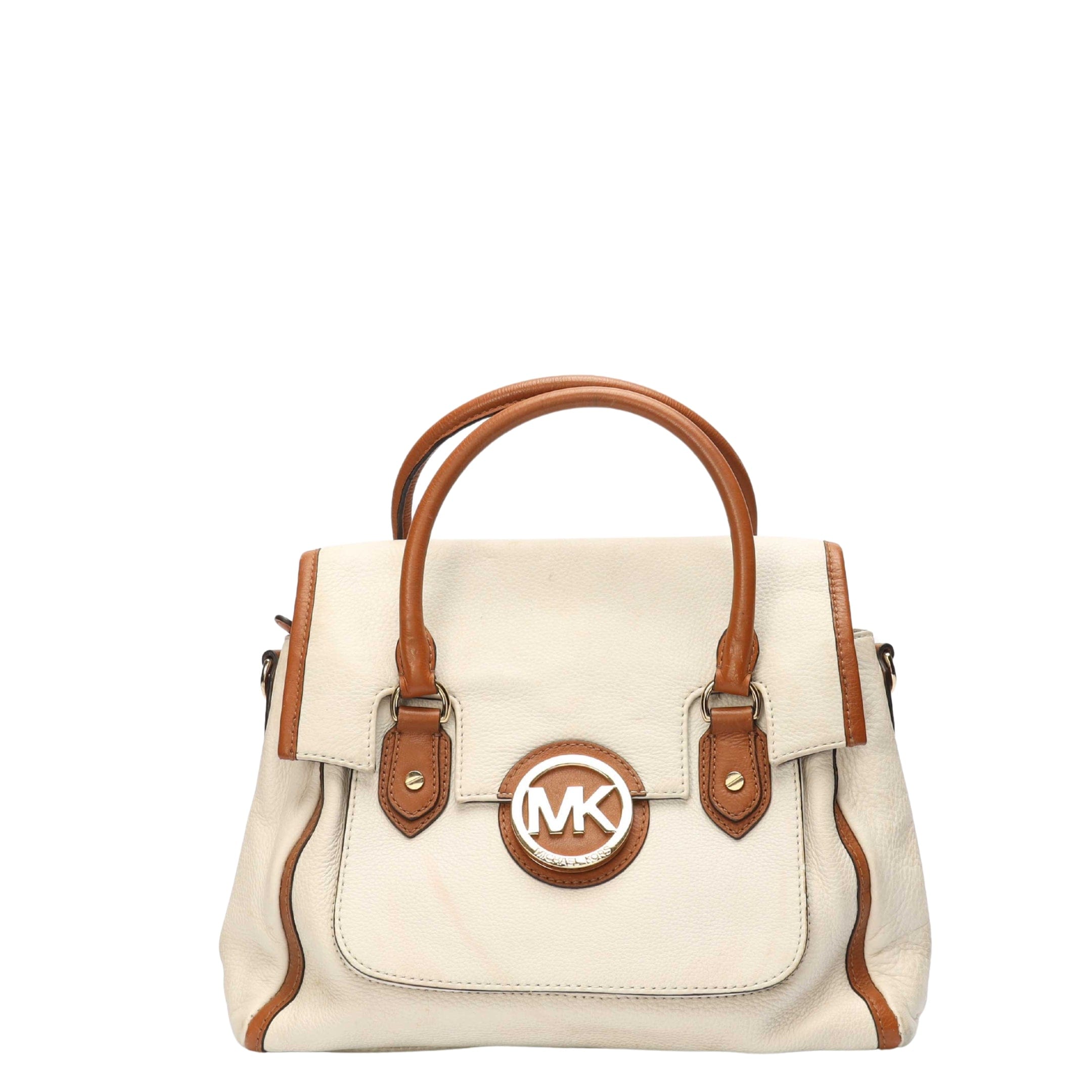 Michael Kors Margo Vanilla Acorn Satchel