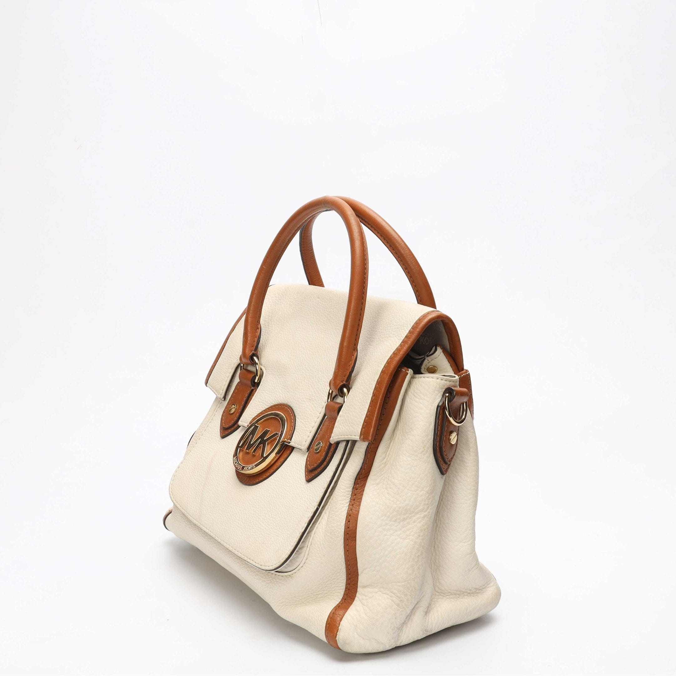 Michael Kors Margo Vanilla Acorn Satchel