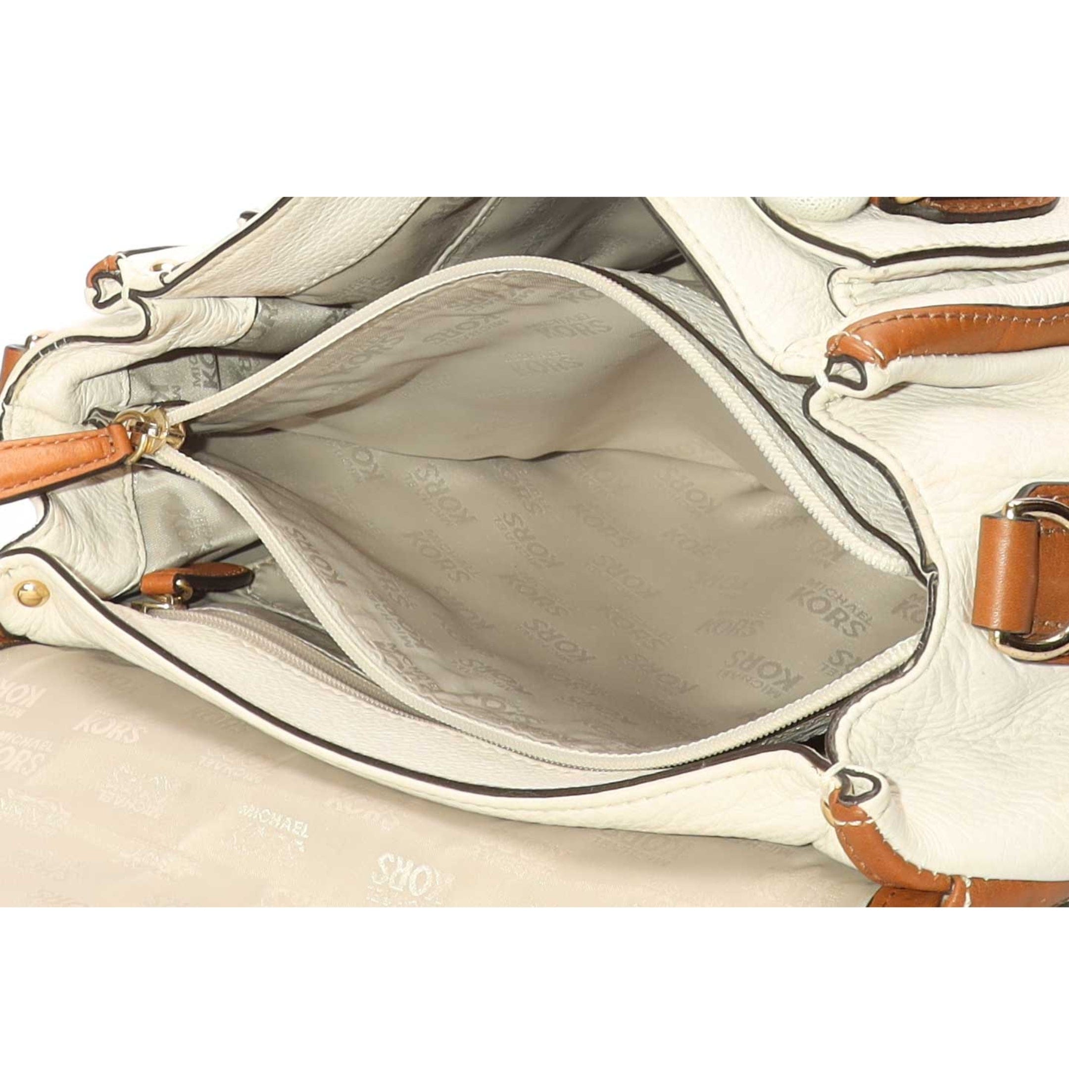 Michael Kors Margo Vanilla Acorn Satchel