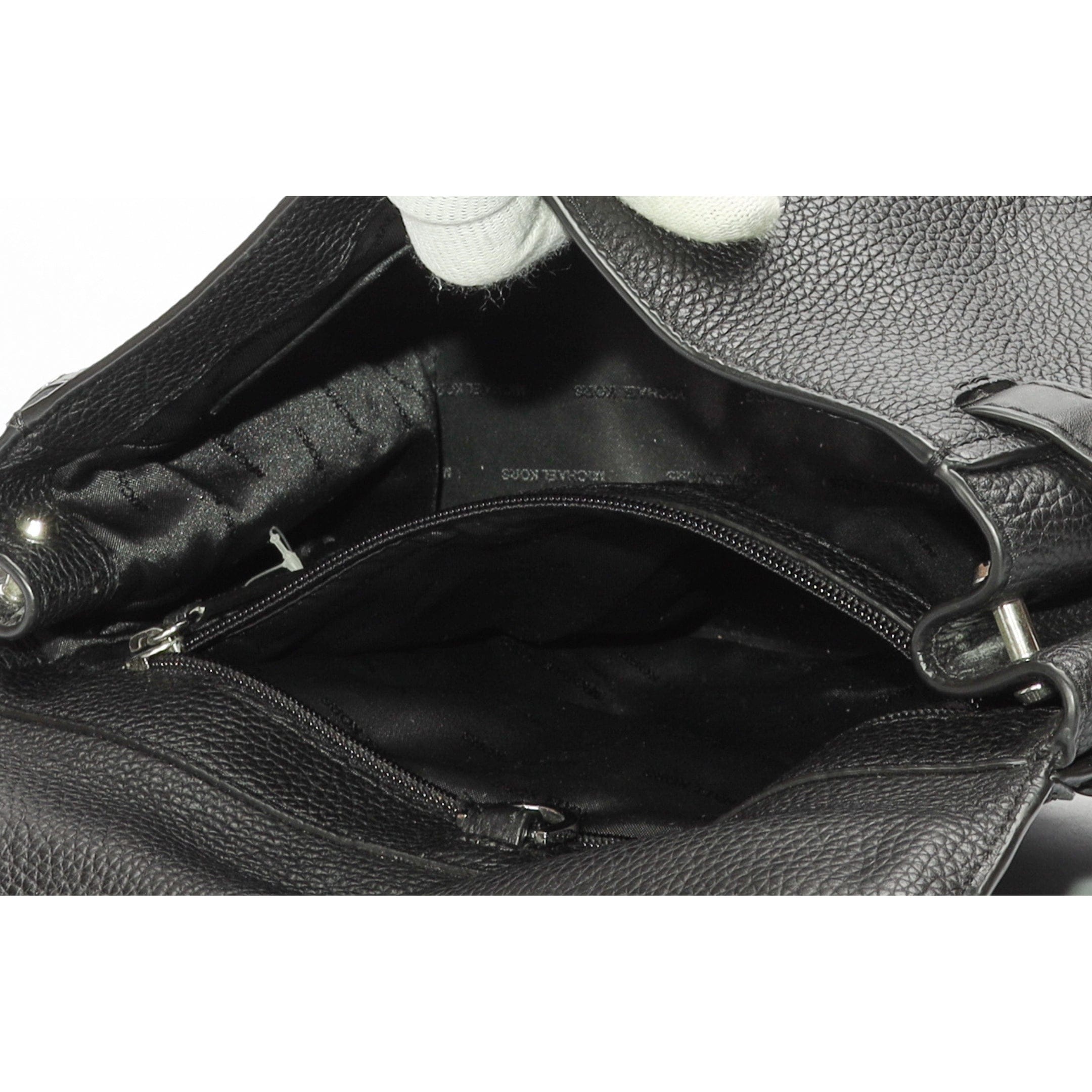 Michael Kors Bristol Floral Appliqué Black Satchel