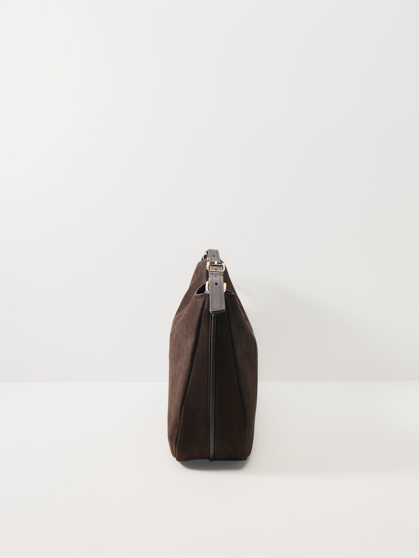 Michael Kors Nolita Suede Hobo Shoulder Chocolate Brown