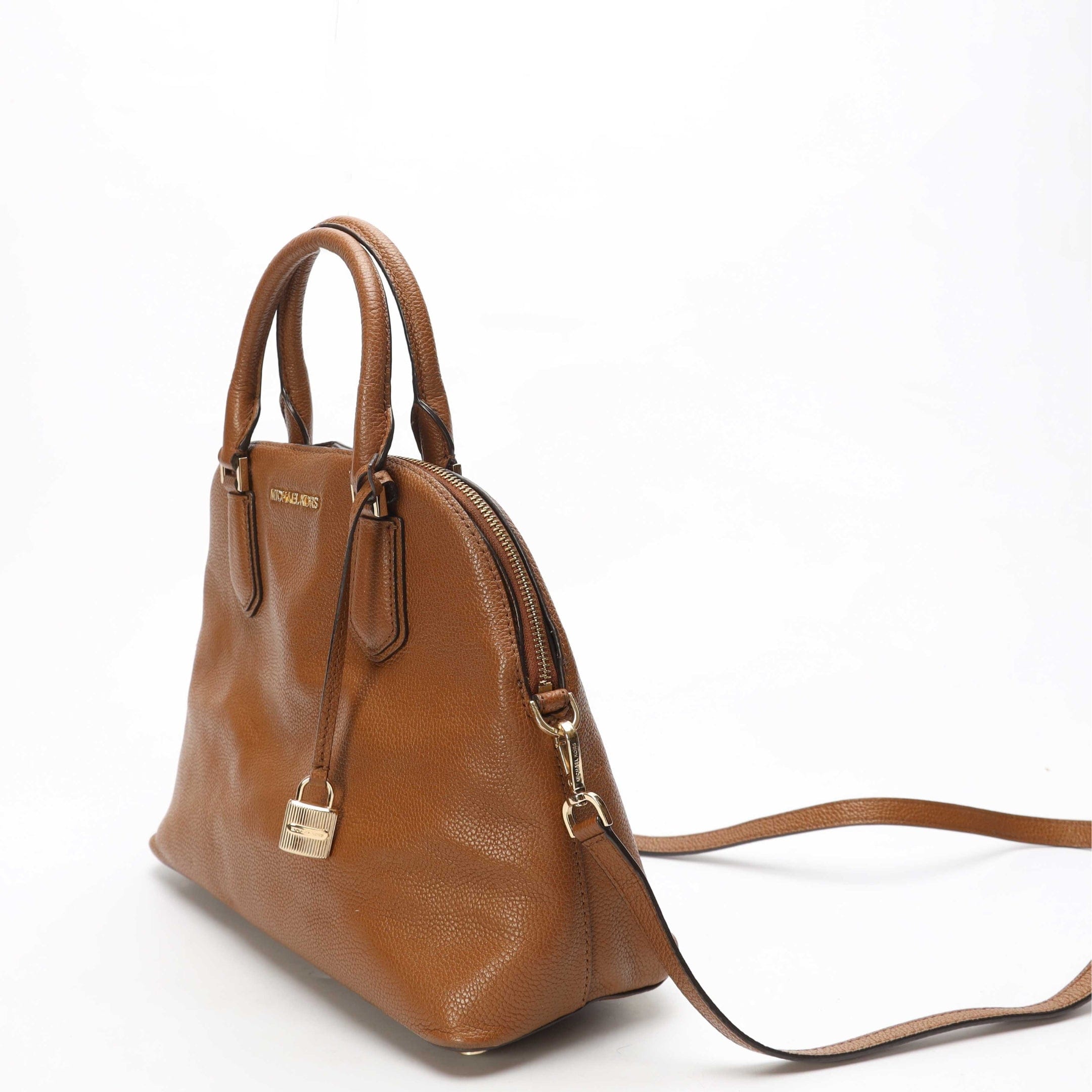 Michael Kors Tan Dome Convertible Satchel