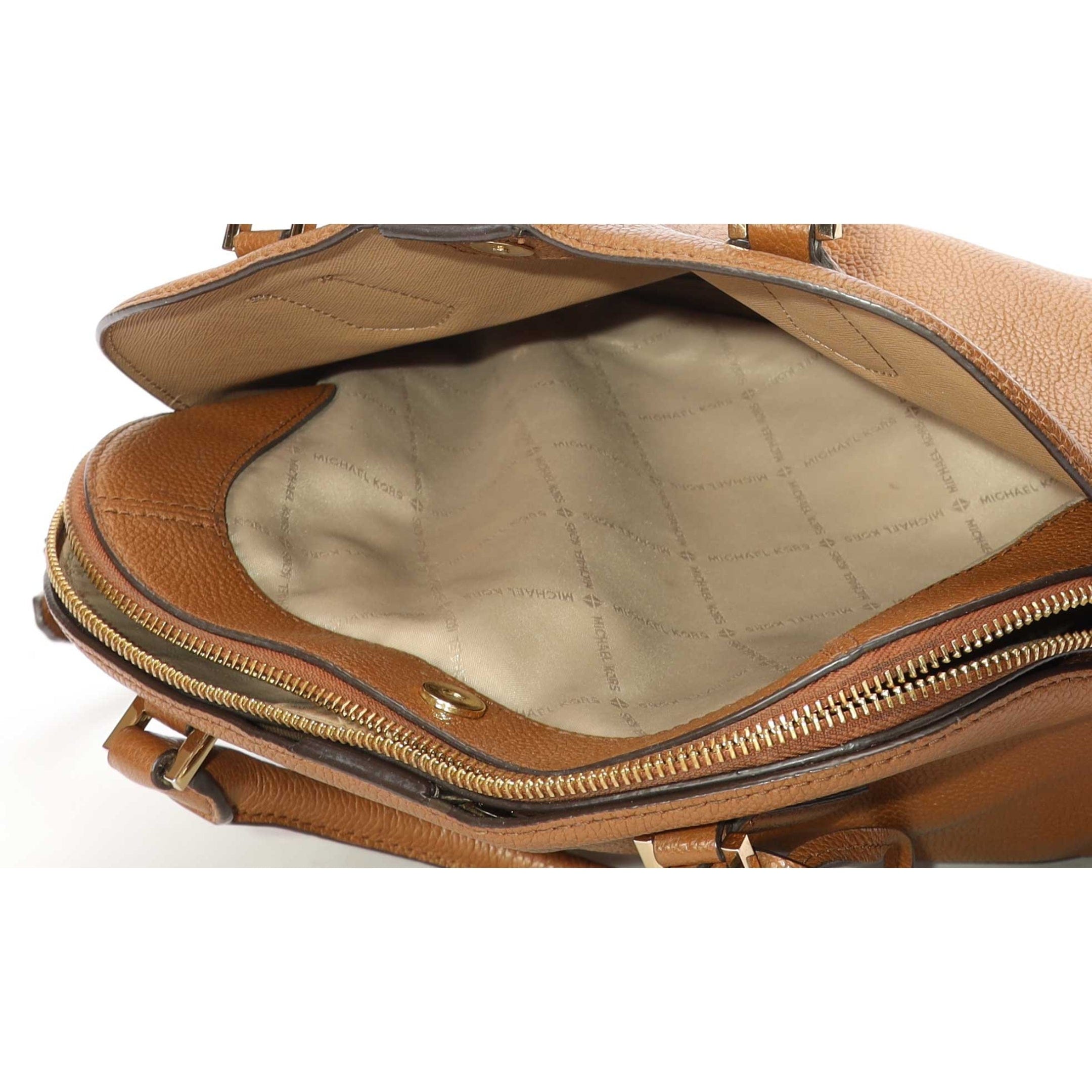Michael Kors Tan Dome Convertible Satchel