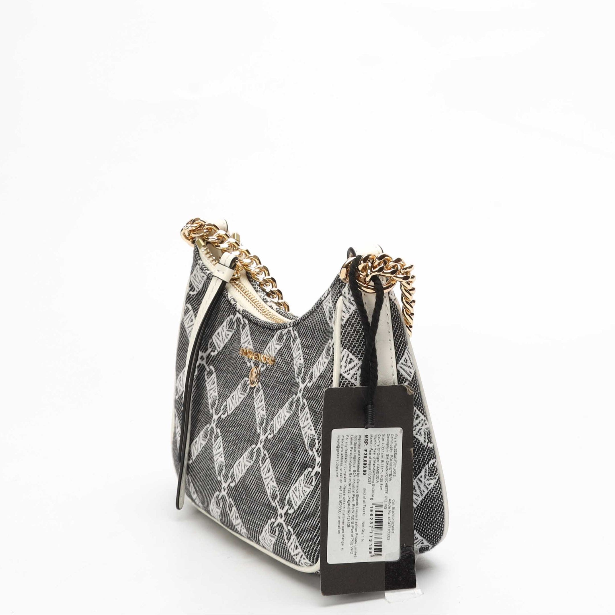 Michael Kors Jet Set Empire Logo Jacquard Pochette