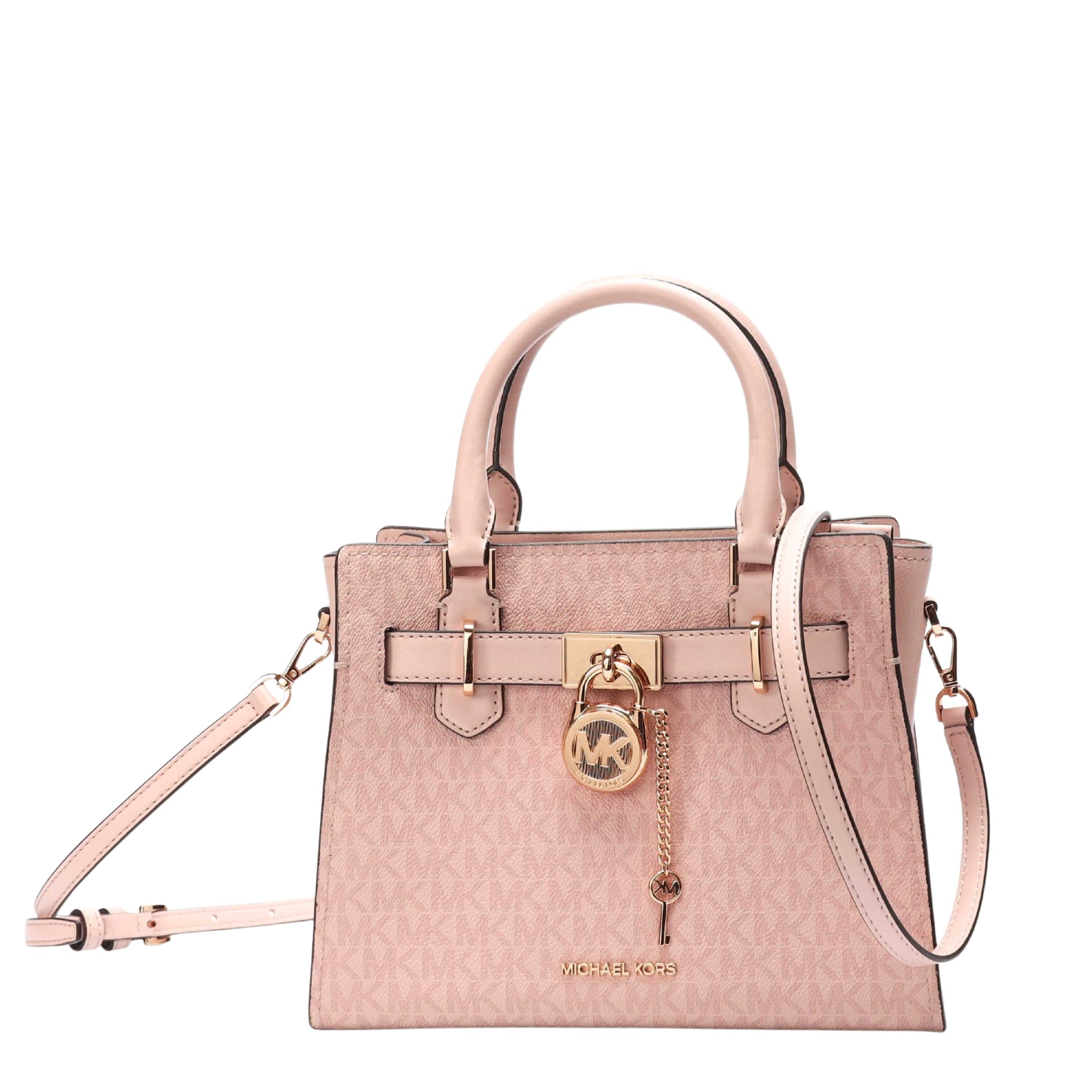 Michael Kors Hamilton Pink Logo Satchel