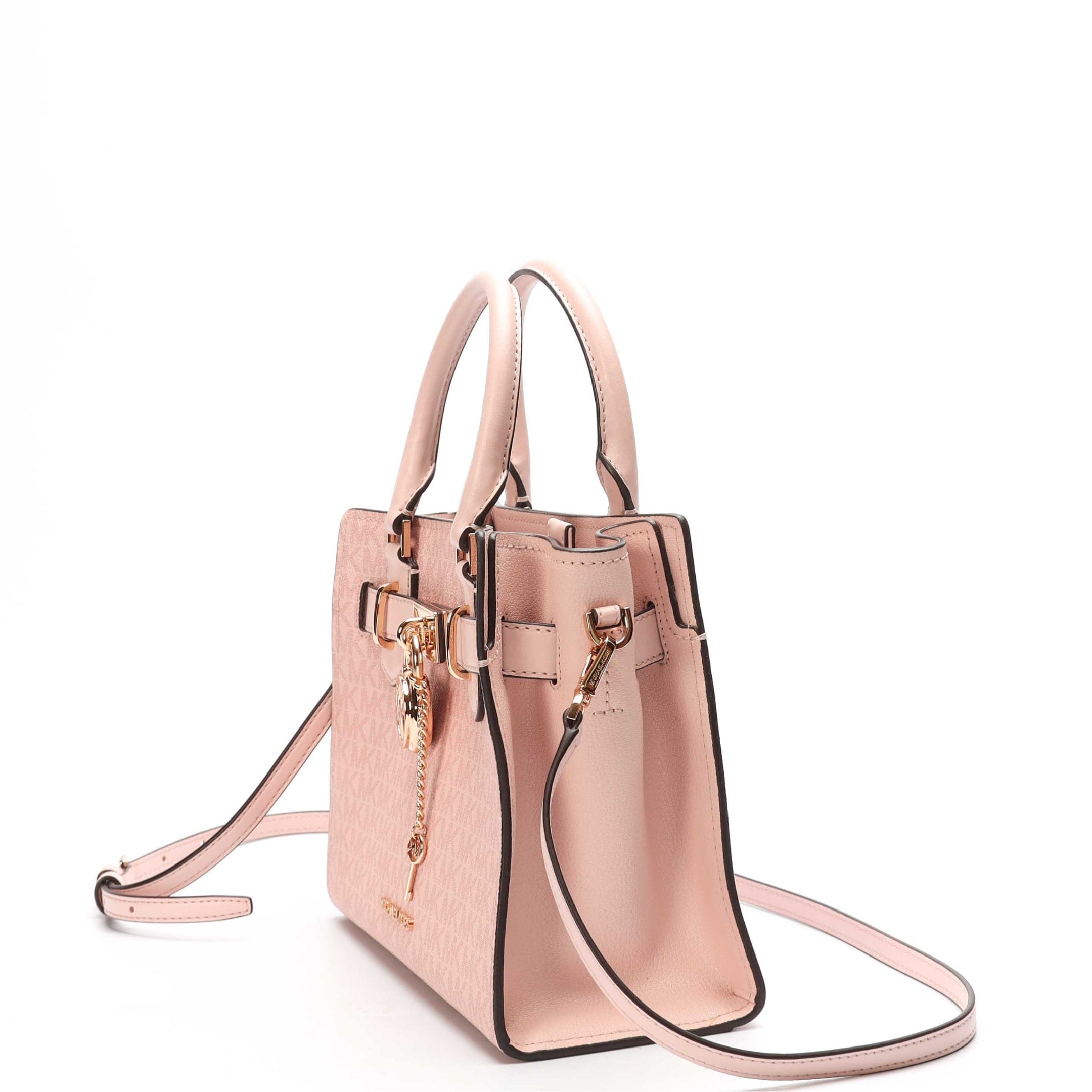 Michael Kors Hamilton Pink Logo Satchel