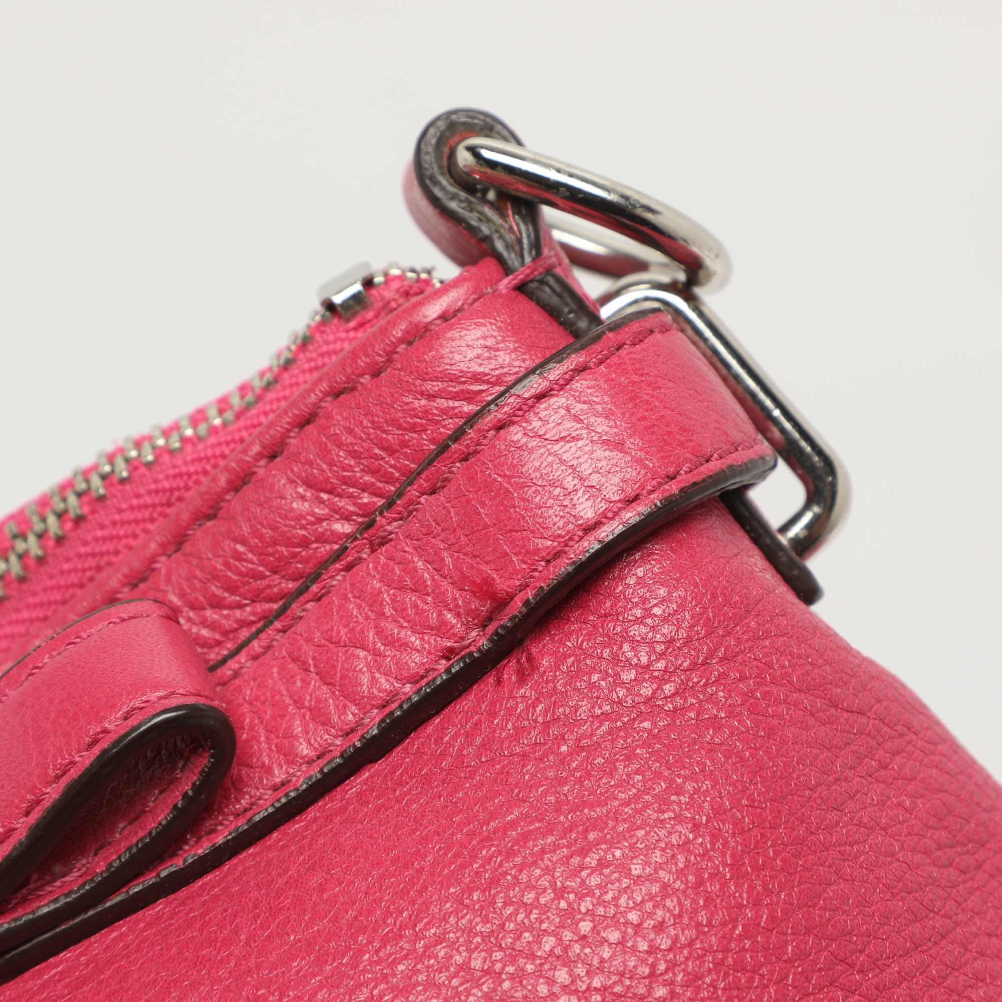 Coach Madison Lindsey Pink Leather Satchel