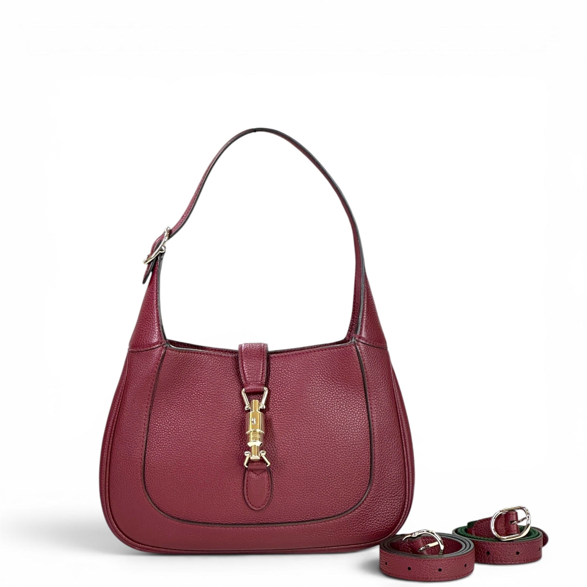 Gucci Jackie Small Burgundy Leather Bag