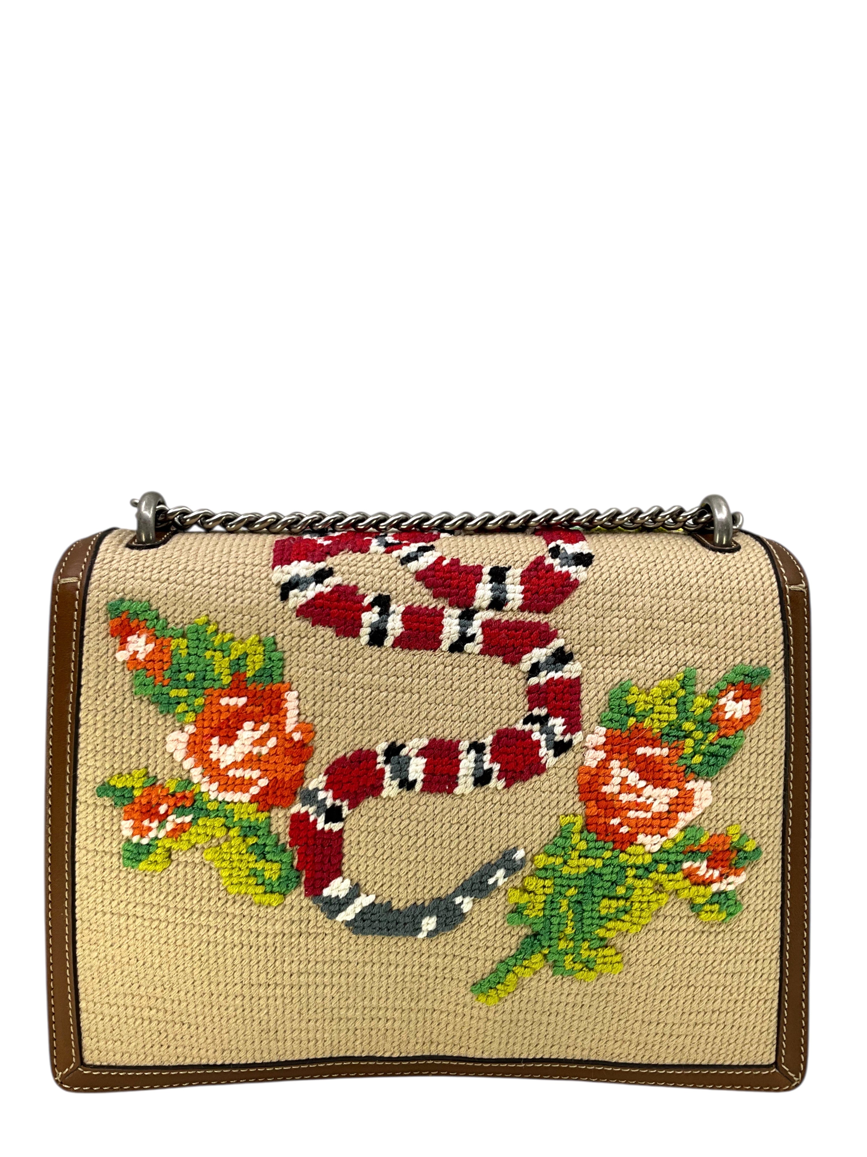 Gucci Embroidered Medium Dionysus Bag