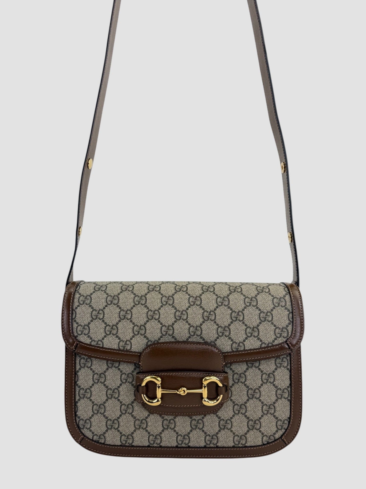 Gucci GG Monogram Canvas Horsebit 1955 Shoulder Bag