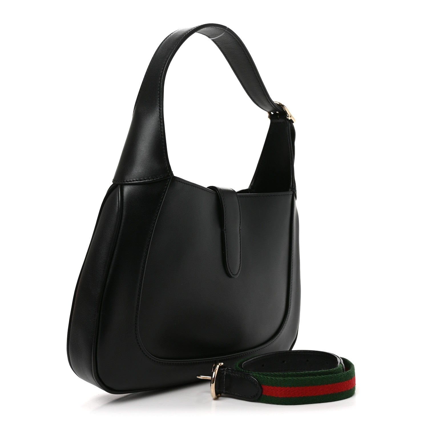 Gucci Calfskin Small Jackie Shoulder Bag Black