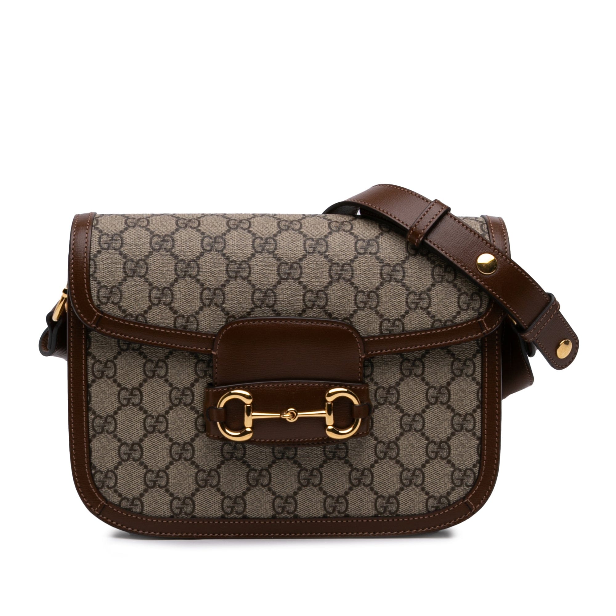 Gucci Medium GG Supreme Horsebit 1955 Shoulder Bag
