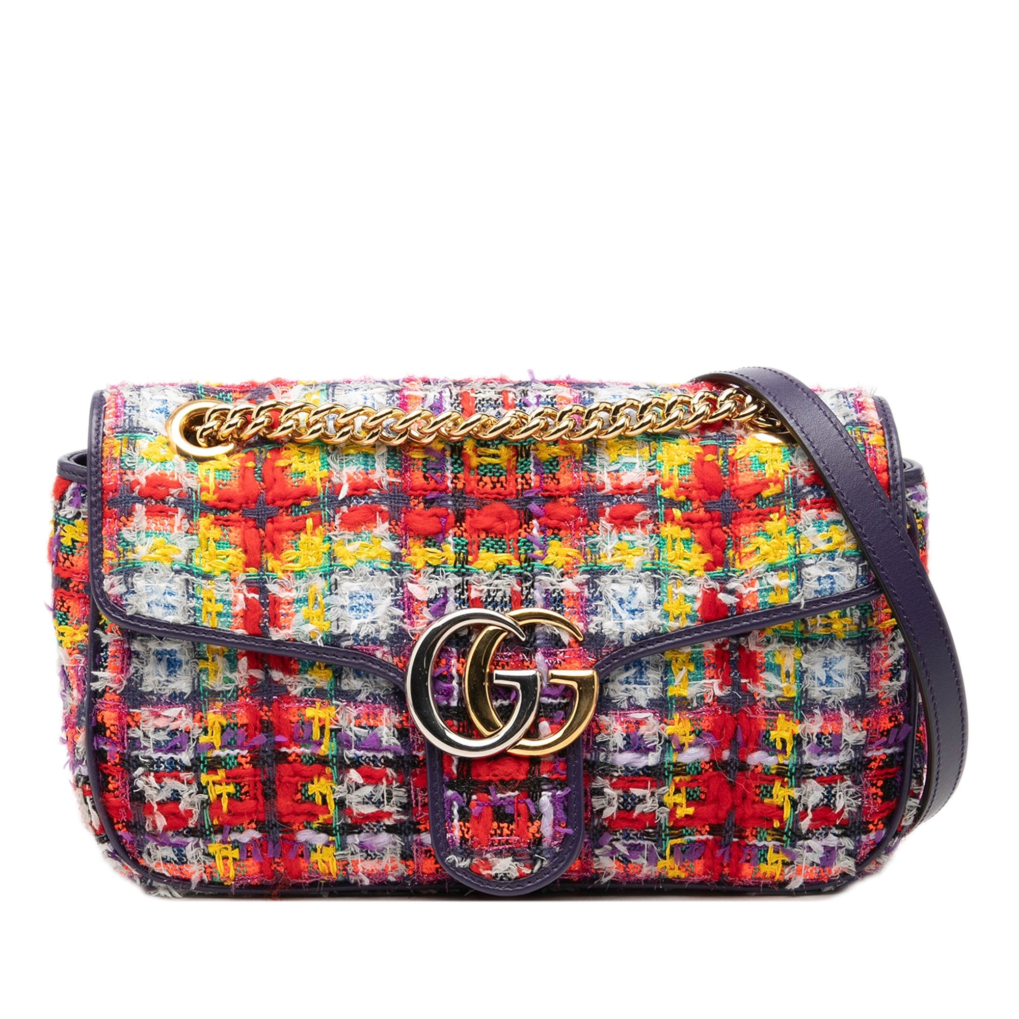 Gucci Medium GG Marmont Tweed Shoulder Bag