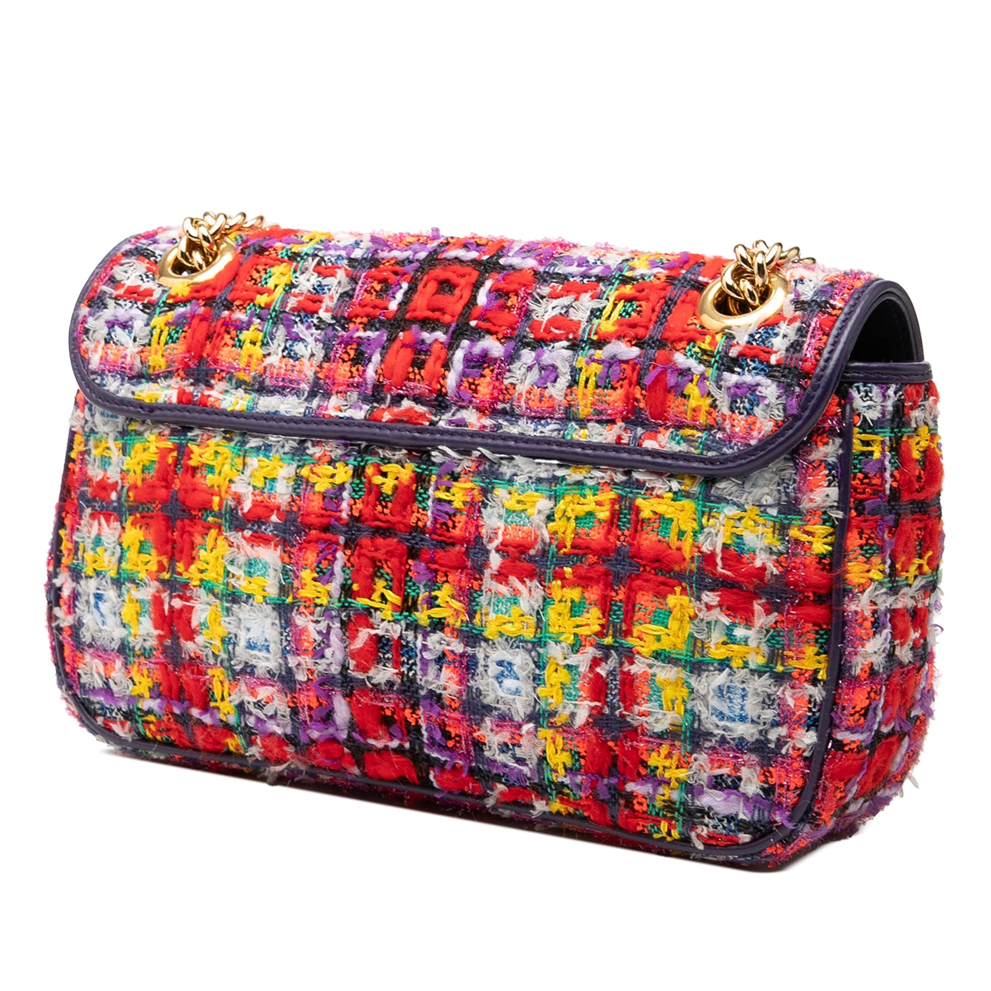Gucci Medium GG Marmont Tweed Shoulder Bag