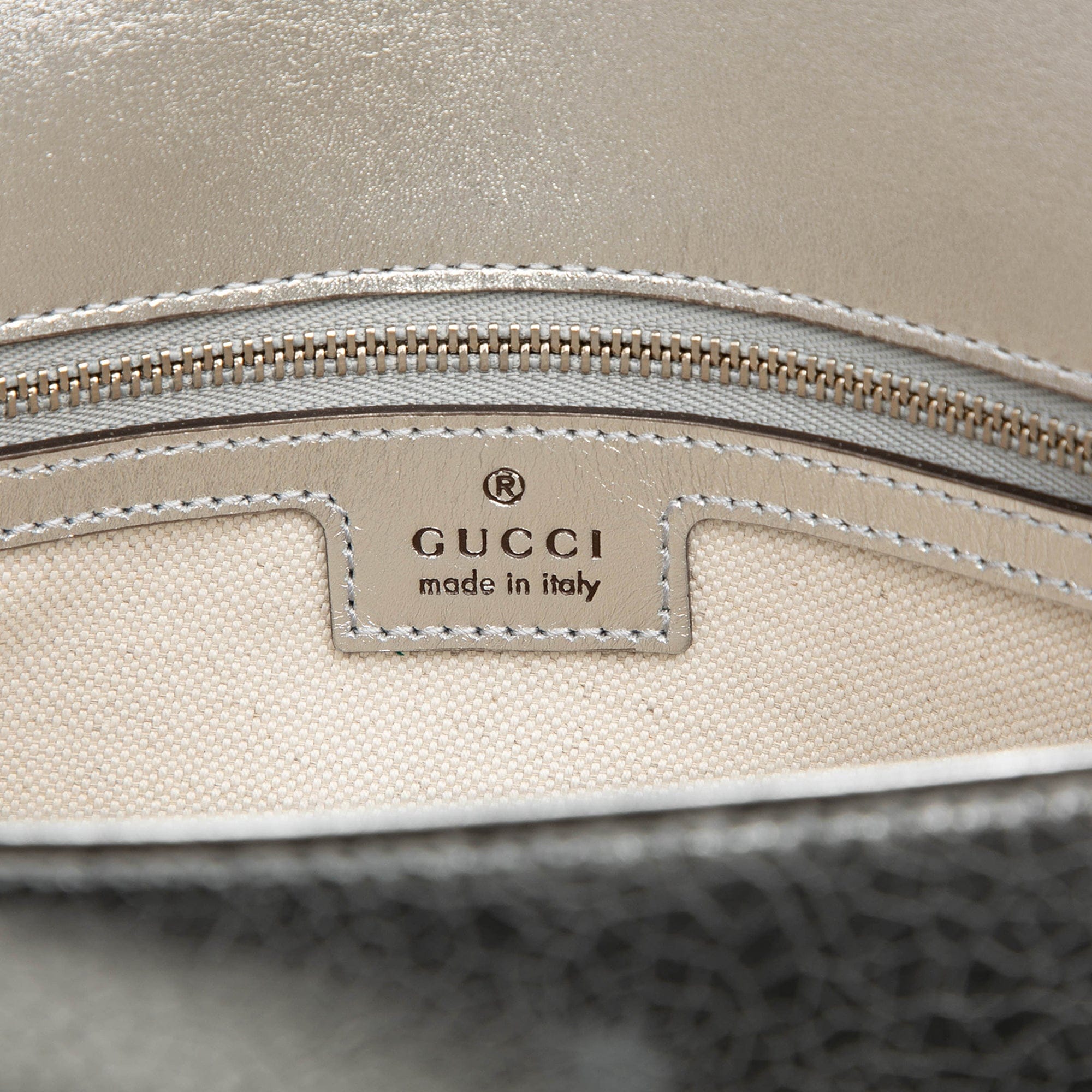 Gucci Metallic Textured Calfskin Asymmetric Horsebit 1955 Shoulder Bag