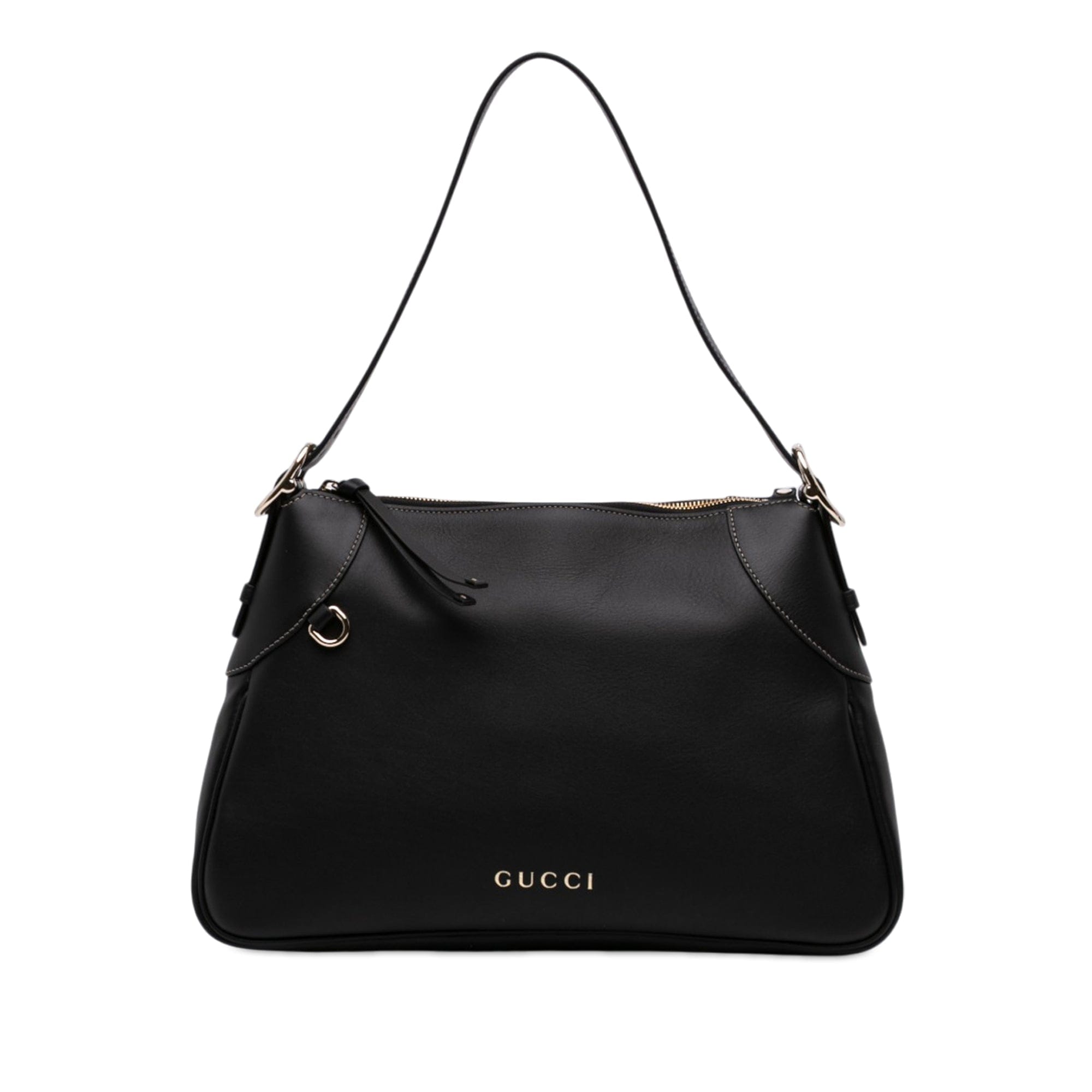 Gucci Medium Calfskin GG Emblem Shoulder Bag