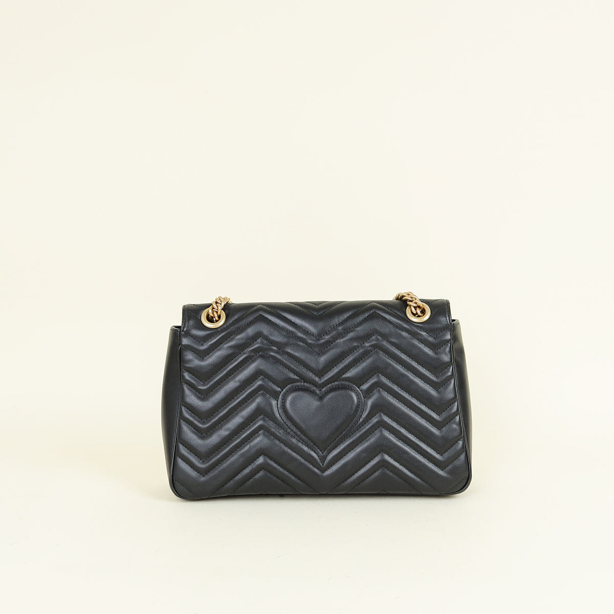 Gucci Black GG Marmont Large Shoulder Bag