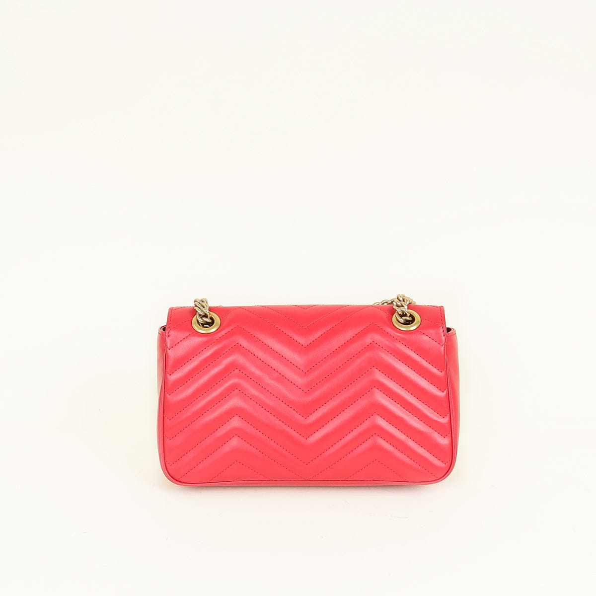 Gucci Bright Red GG Marmont Medium Shoulder Bag