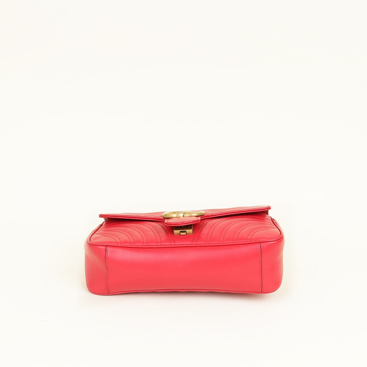 Gucci Bright Red GG Marmont Medium Shoulder Bag