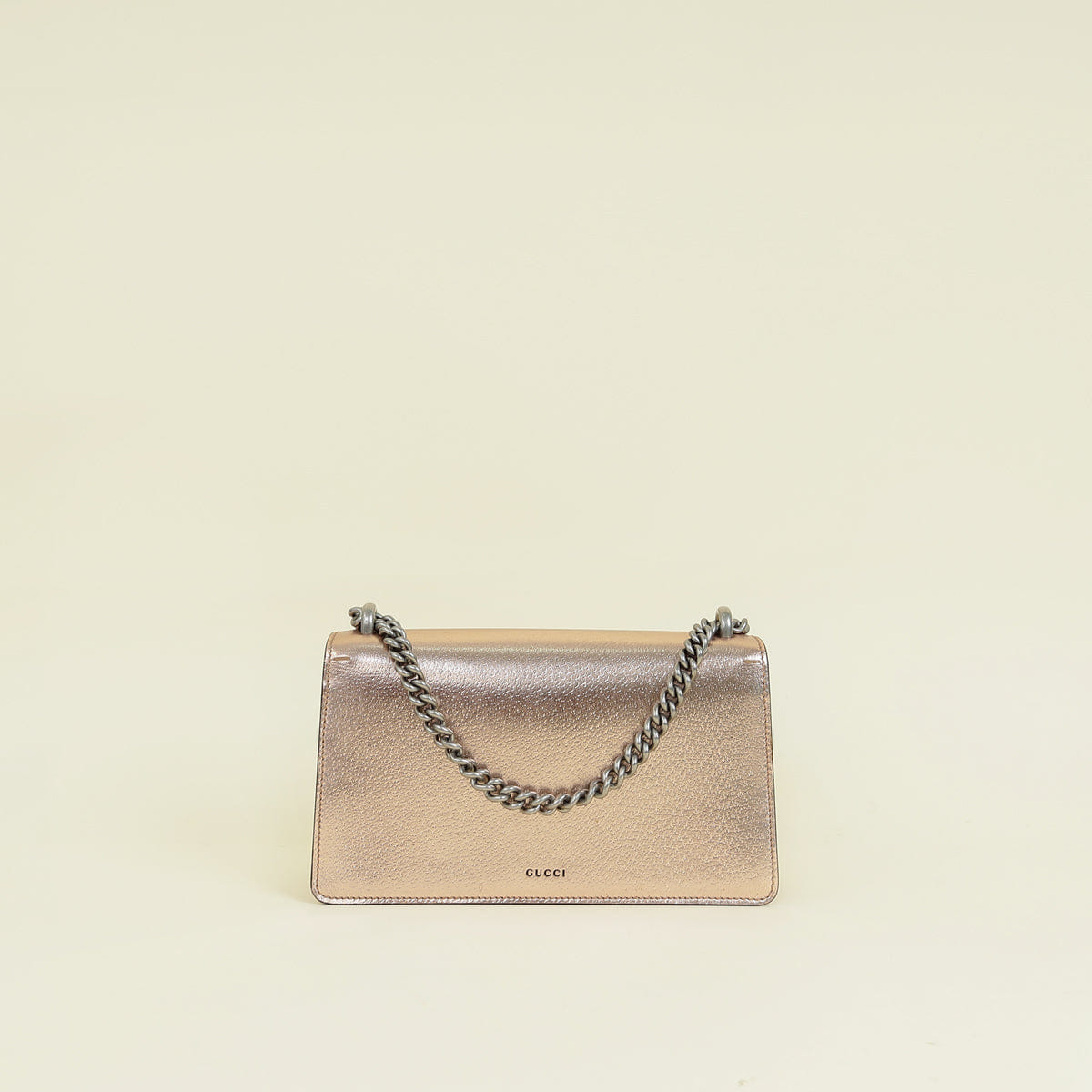 Gucci Metallic Rose Gold Dionysus Medium Shoulder Bag