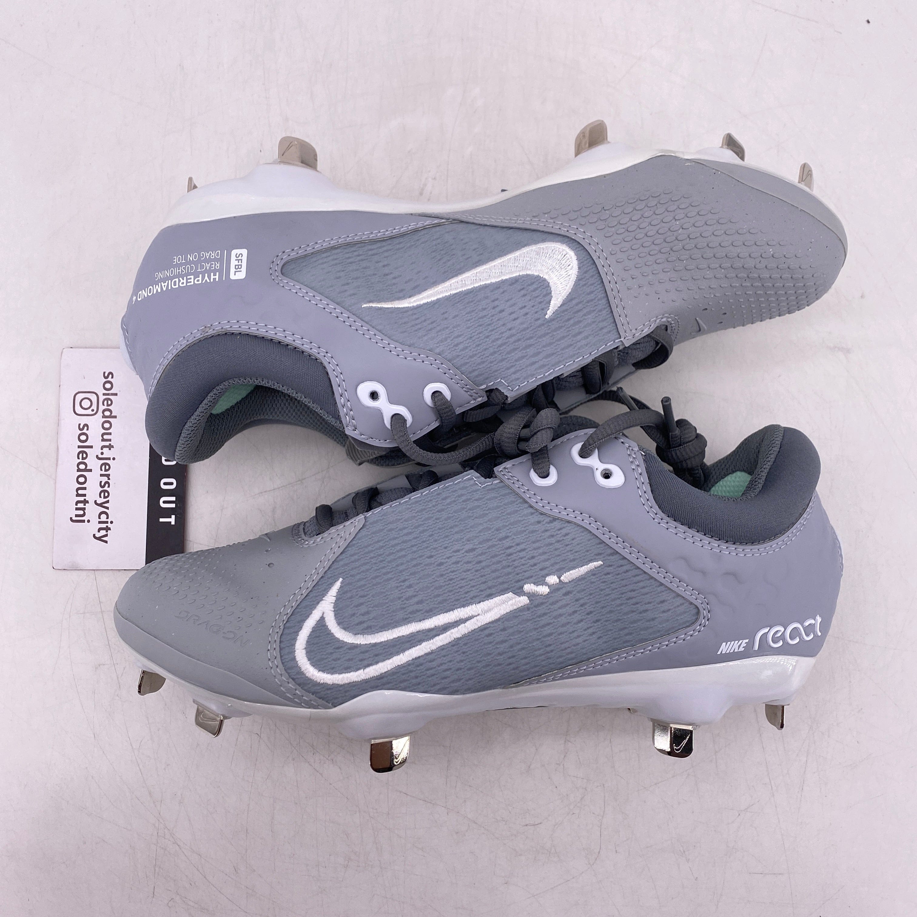 Nike (W) Hypediamond 4 Elite Wold Grey White 2023 New Size 7.5W