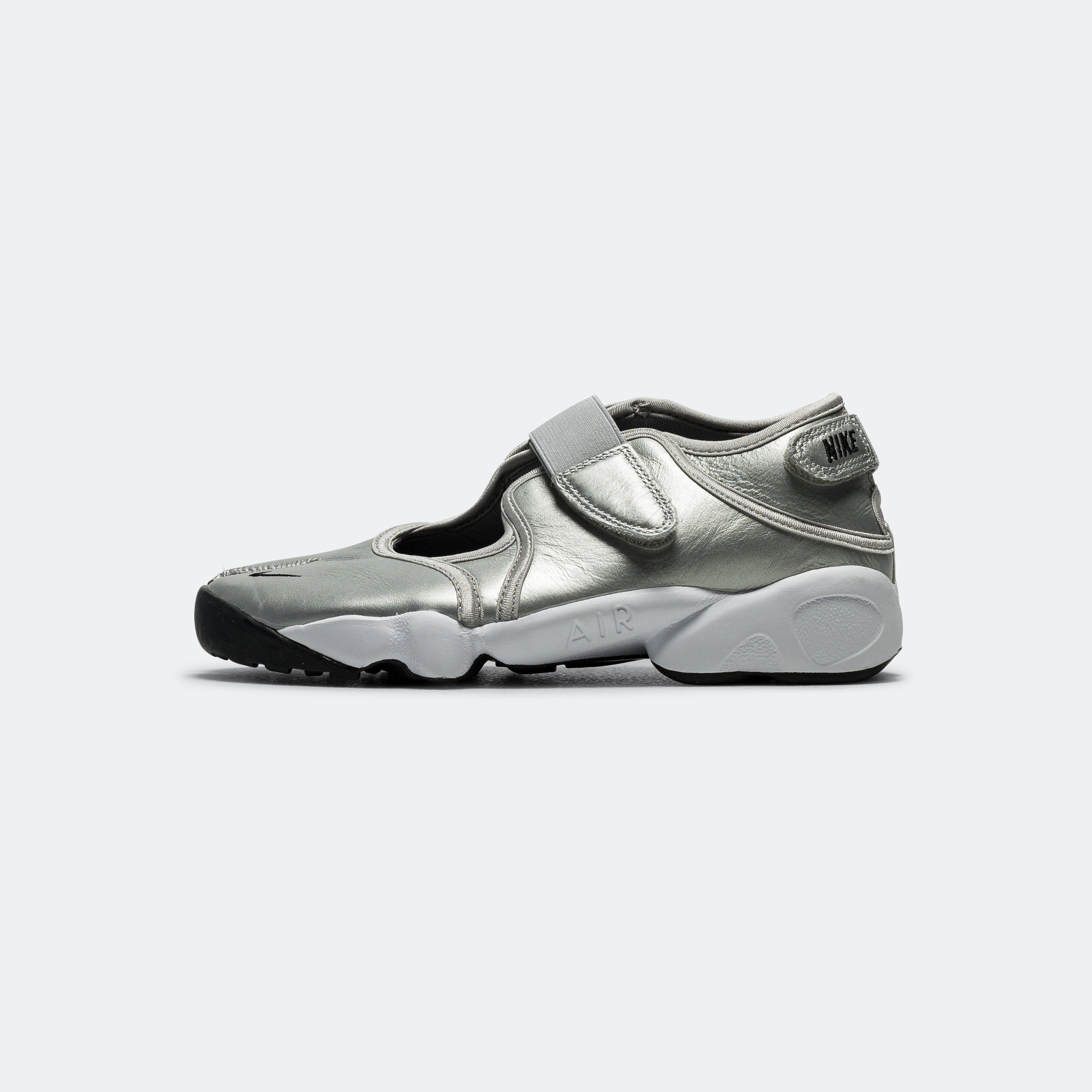Nike Womens Air Rift - Metallic Silver/Sail - Black
