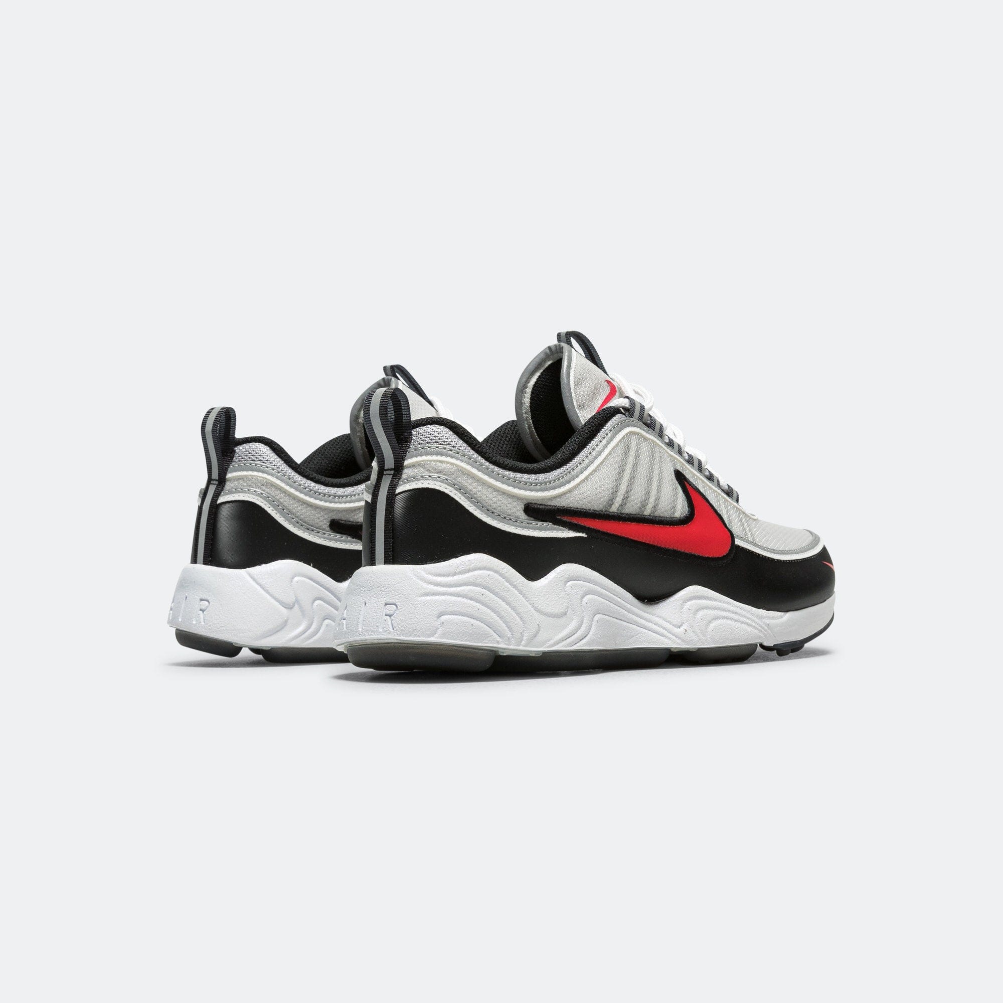 Nike Air Zoom Spiridon - Metallic Silver/Sport Red - Black - White