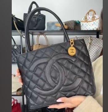 Chanel C26022859 Chanel Medallion Tote Black Caviar