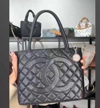 Chanel C26022861 Chanel Medallion Tote Black Caviar